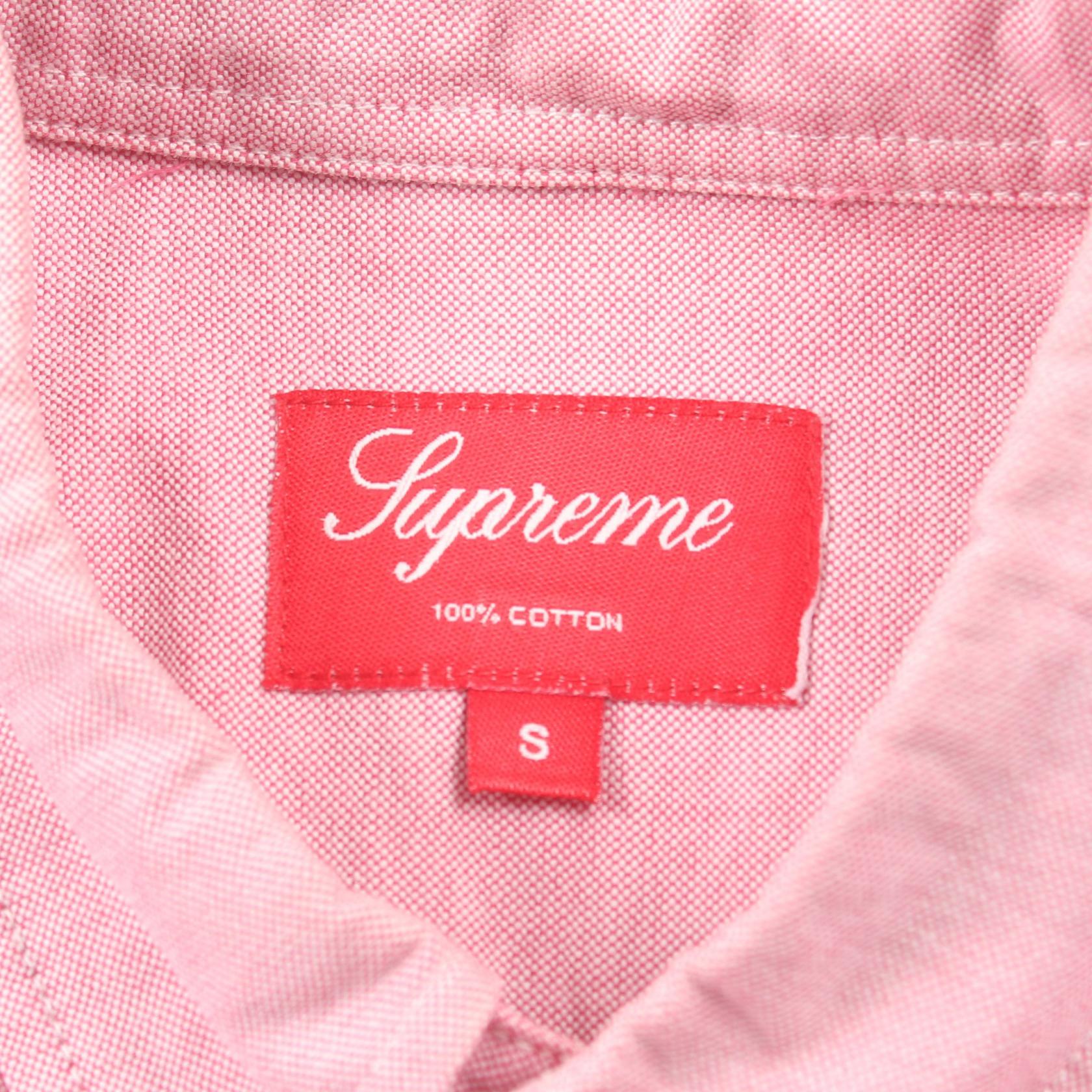 Supreme Oxford Cotton Shirt Men Pink