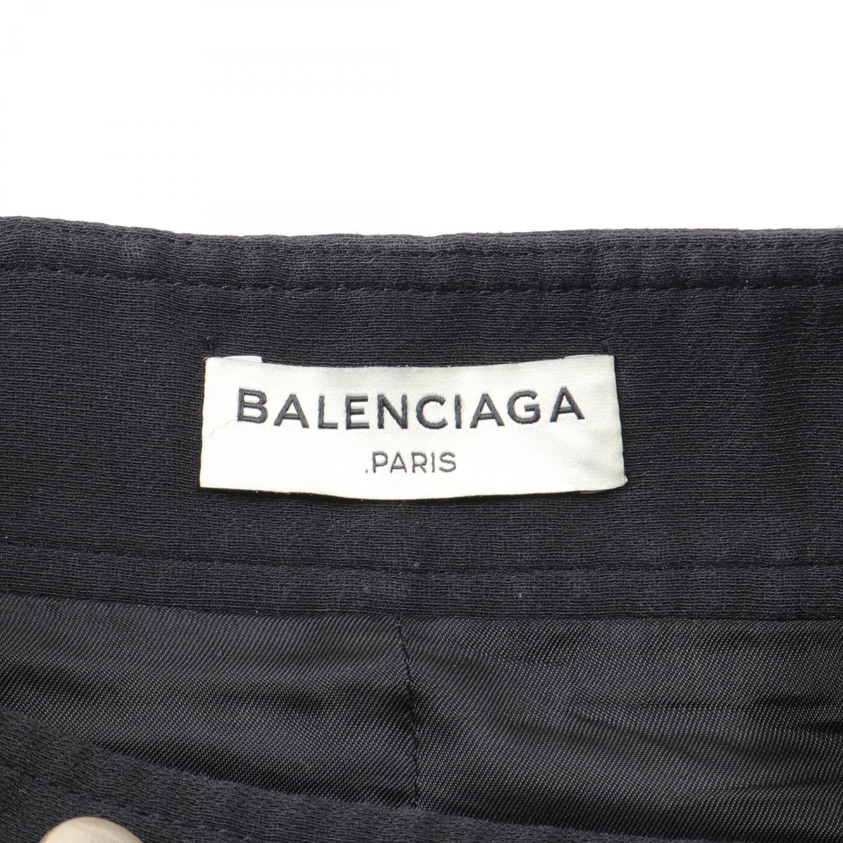 Balenciaga Silk Skirt Black