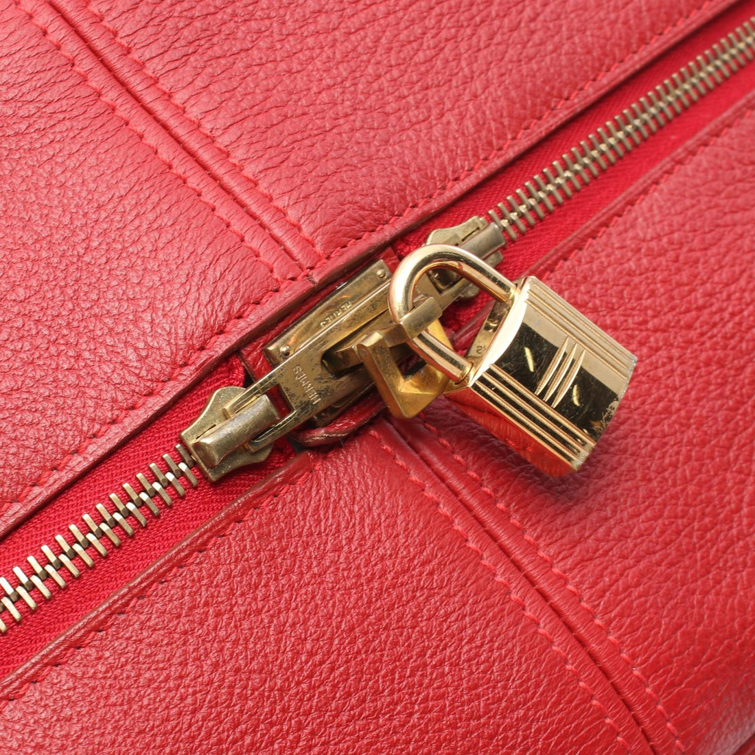 Hermes Victoria Elan 38 Tote Bag Red