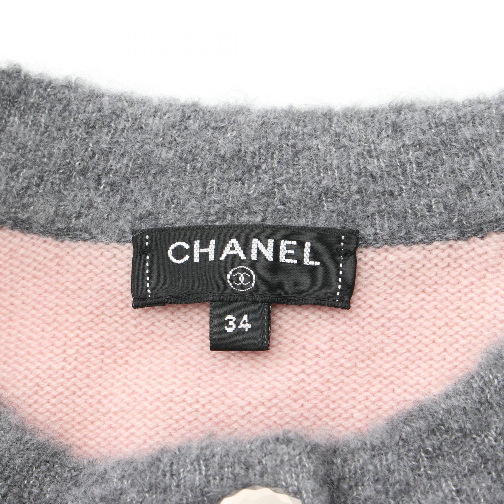 Chanel Cashmere Cardigan with Coco Mark Button