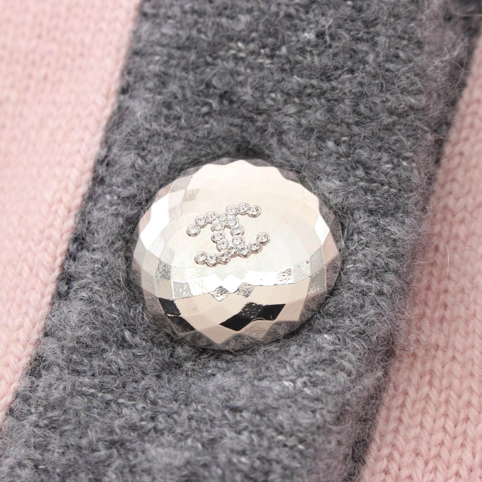 Chanel Cashmere Cardigan with Coco Mark Button