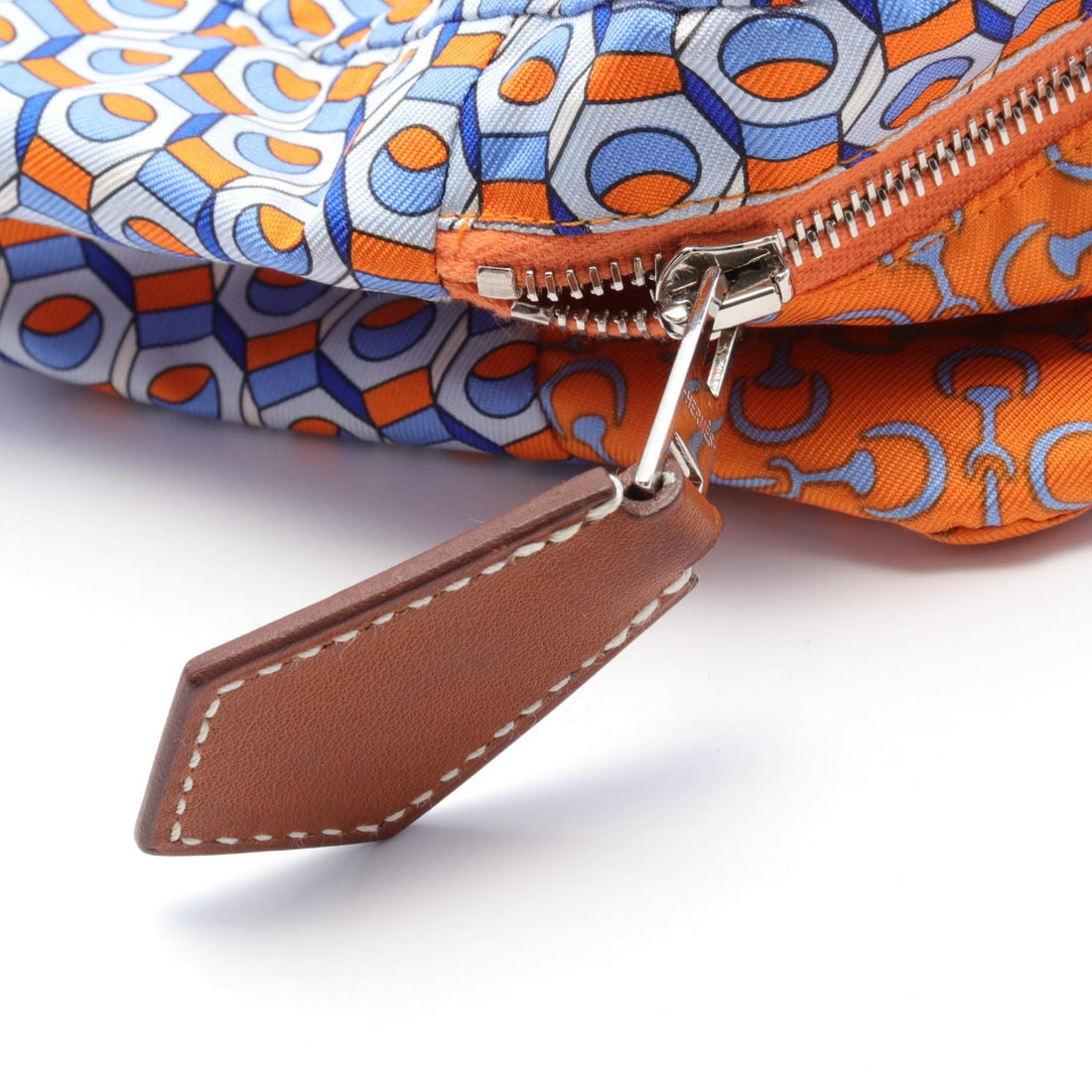 Hermes Silk Voyage Pouch Bag