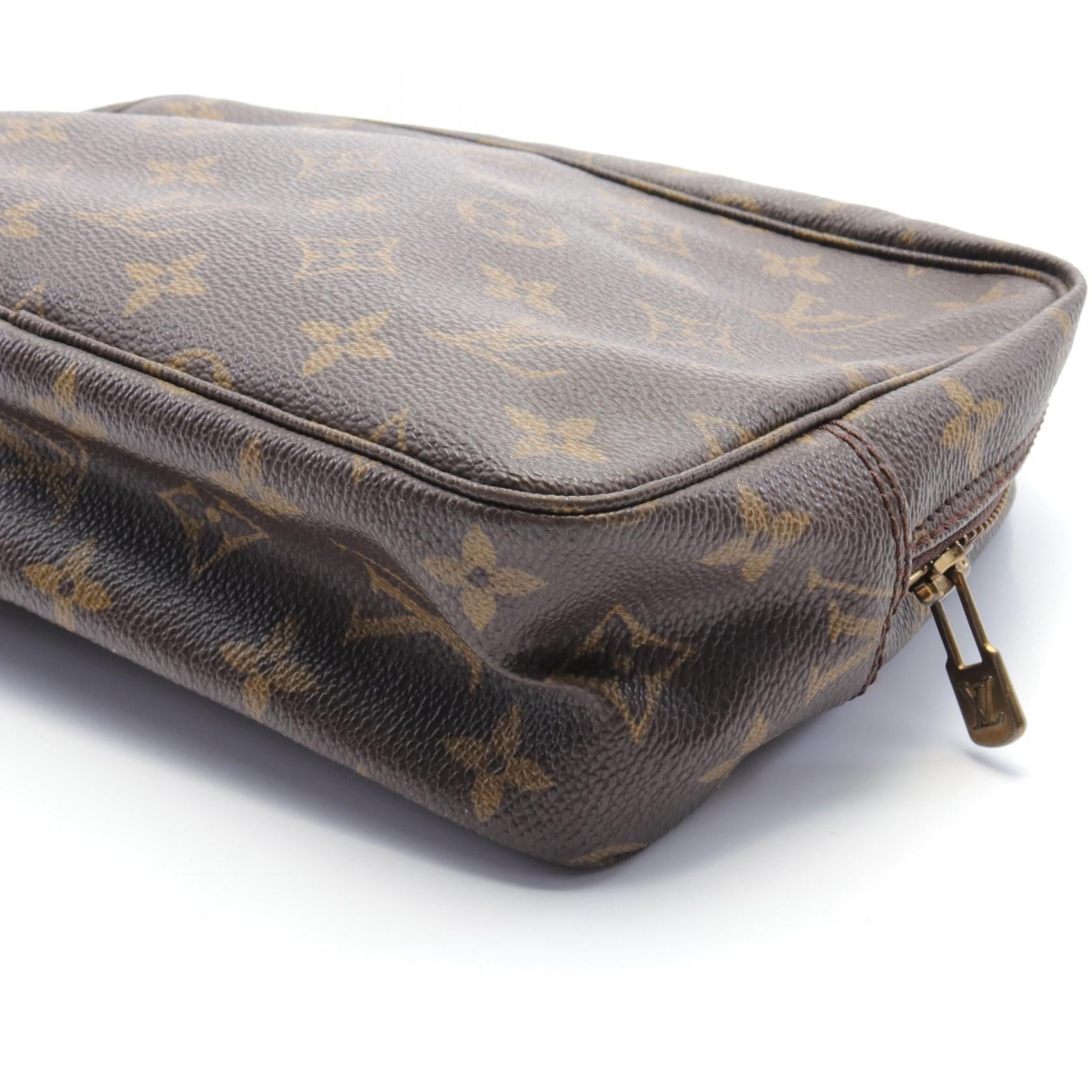 Louis Vuitton Monogram Trousse Toilette Clutch Canvas Vanity Bag M47524 in Very Good Condition