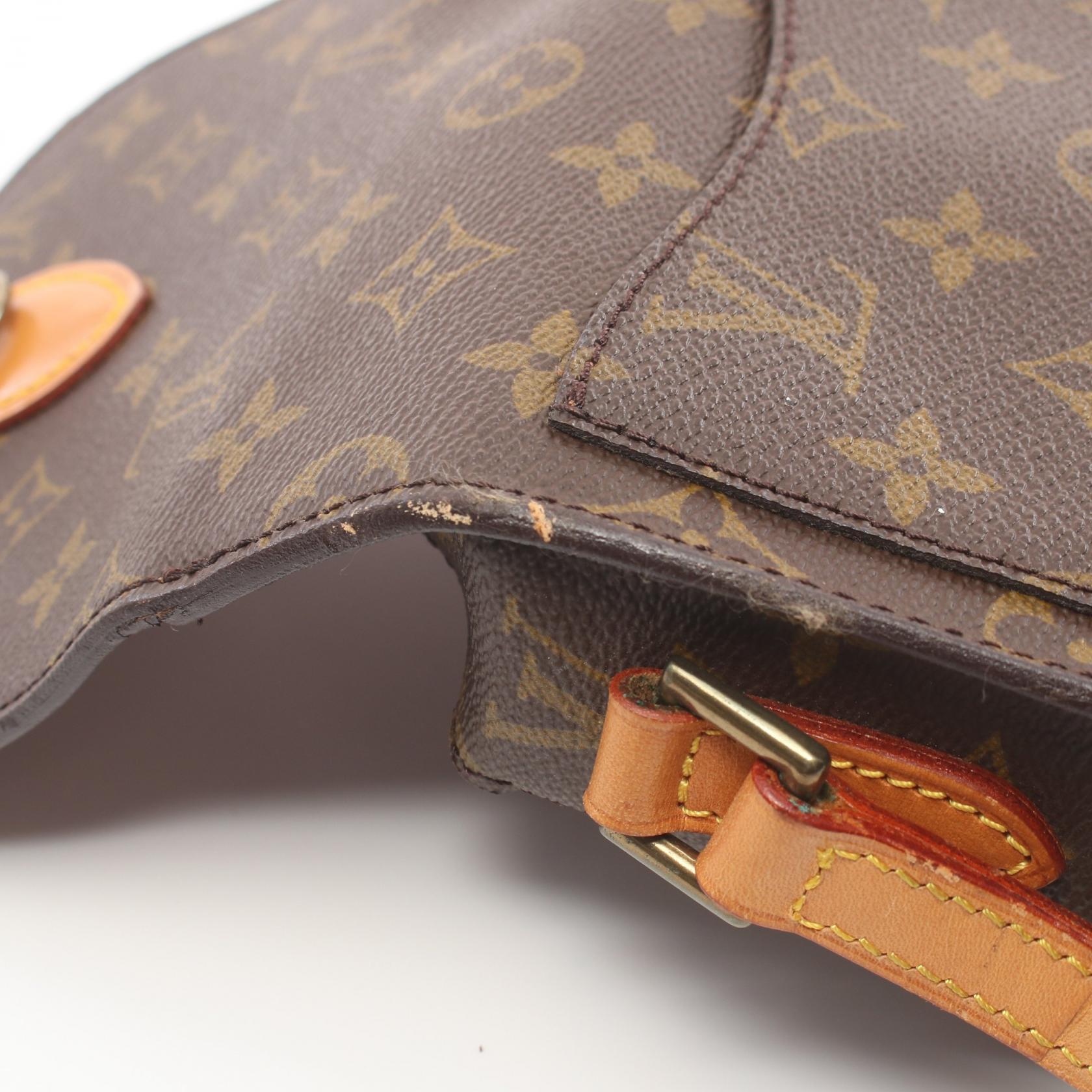 Louis Vuitton Monogram Mini Saint Cloud  Canvas Shoulder Bag M51244 in Good Condition