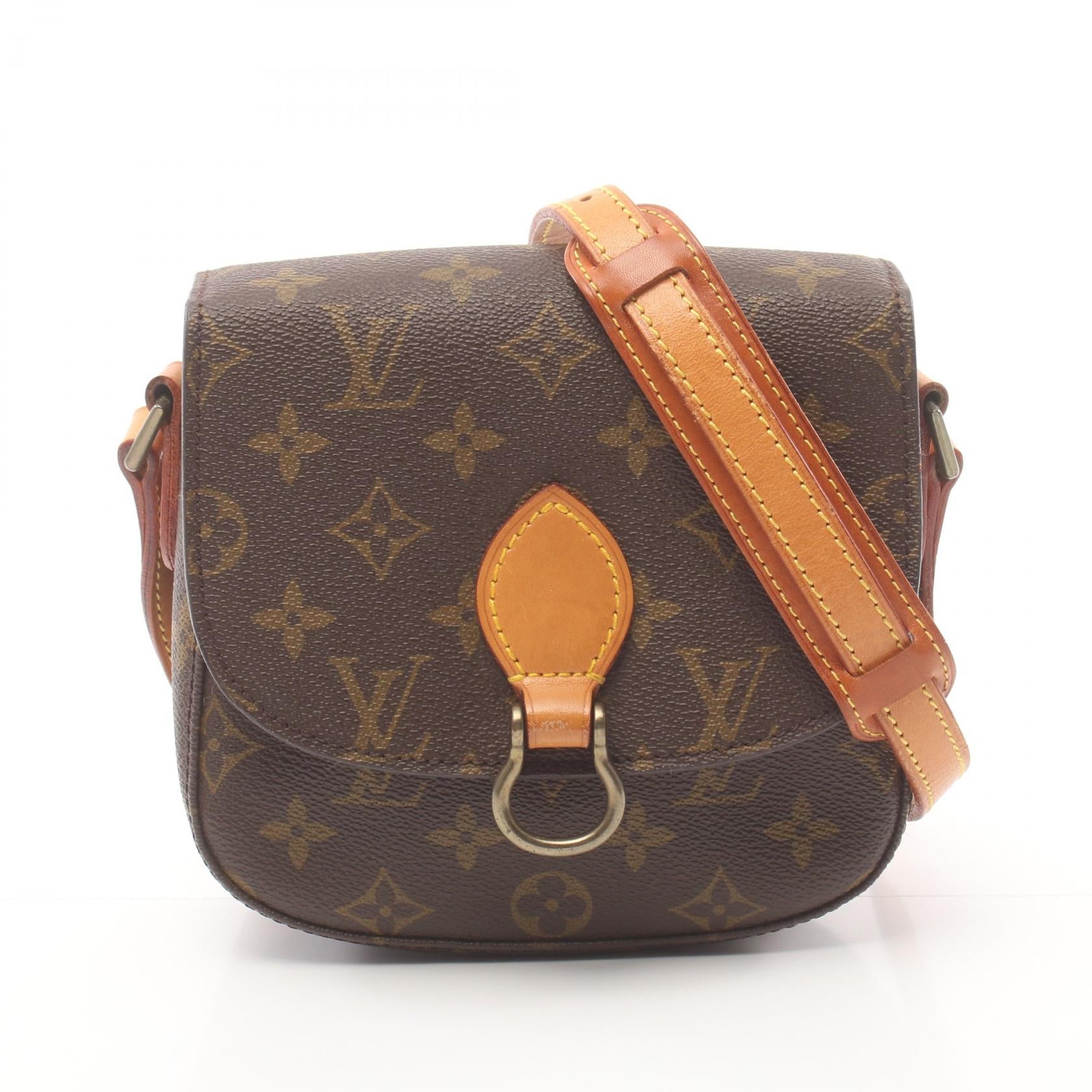 Louis Vuitton Monogram Mini Saint Cloud  Canvas Shoulder Bag M51244 in Good Condition