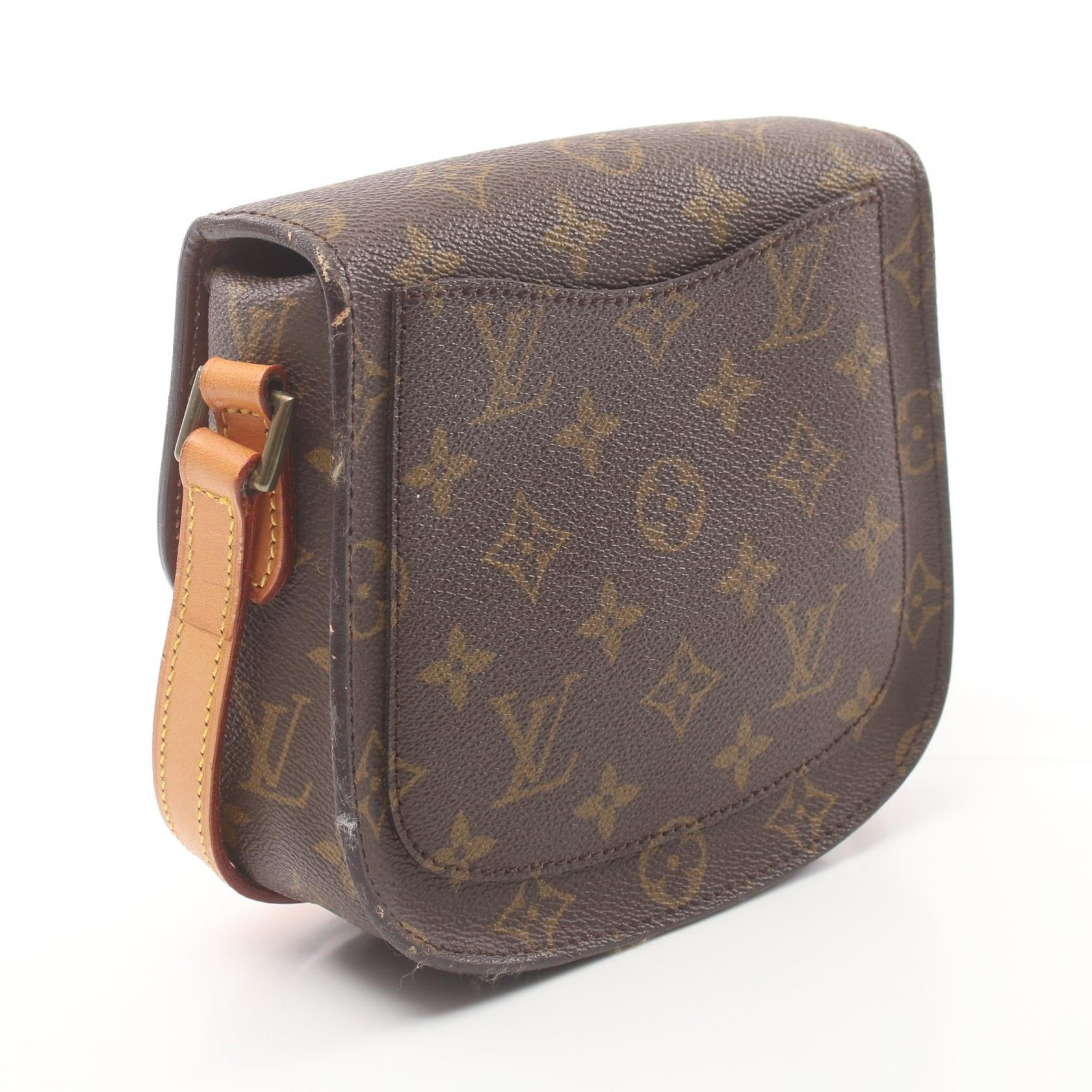 Louis Vuitton Monogram Mini Saint Cloud  Canvas Shoulder Bag M51244 in Good Condition