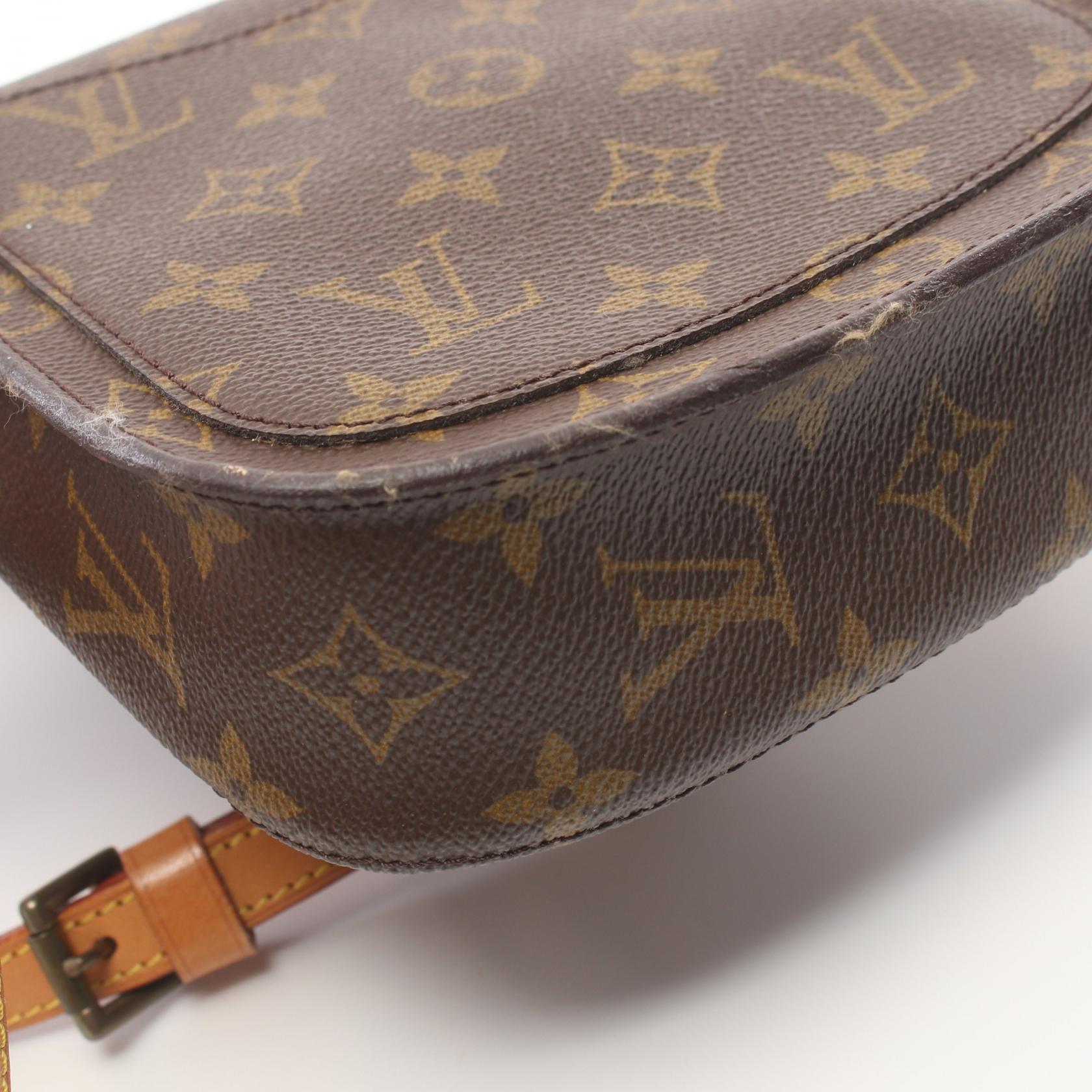 Louis Vuitton Monogram Mini Saint Cloud  Canvas Shoulder Bag M51244 in Good Condition