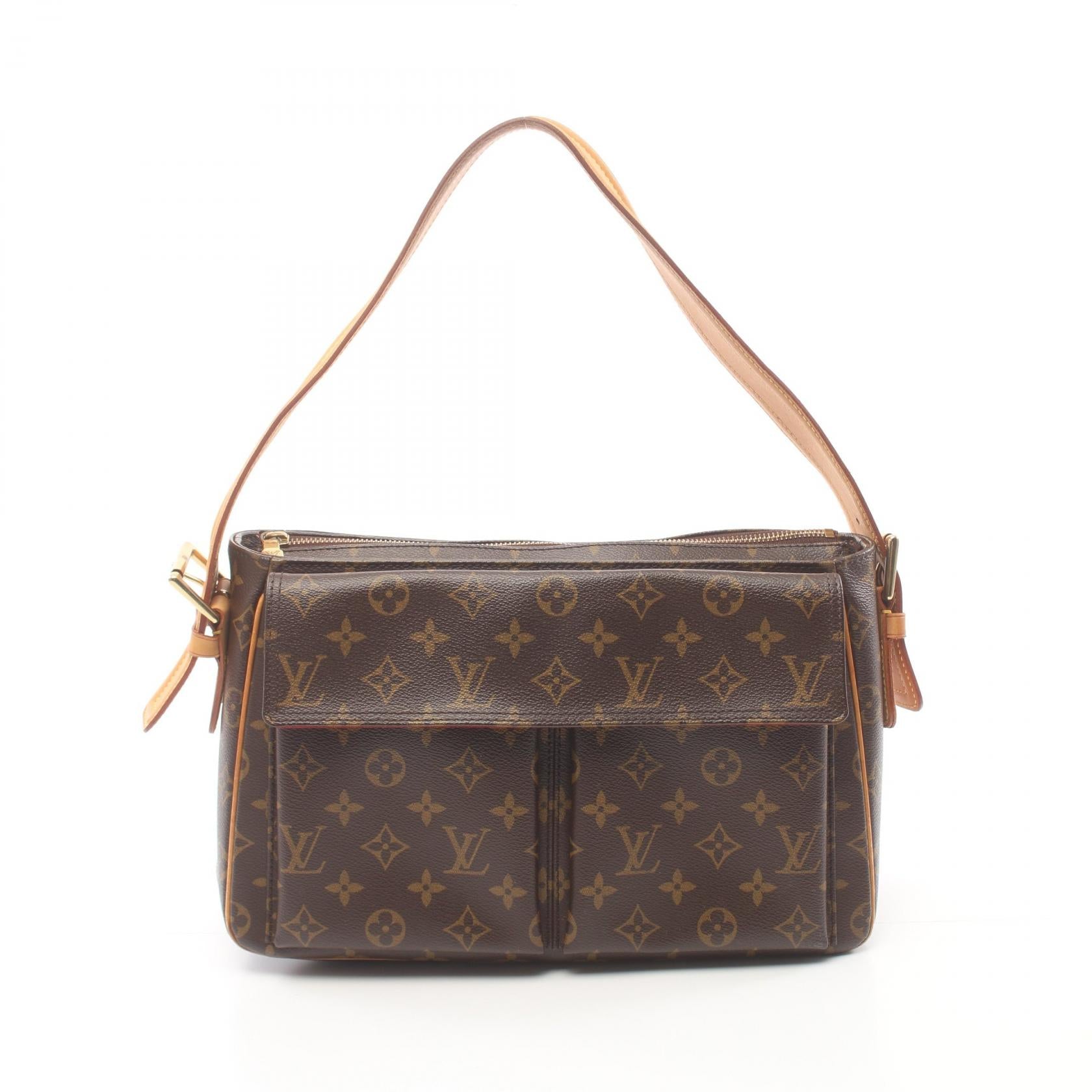 Louis Vuitton Monogram Viva Cite GM  Canvas Shoulder Bag M51163 in Good Condition