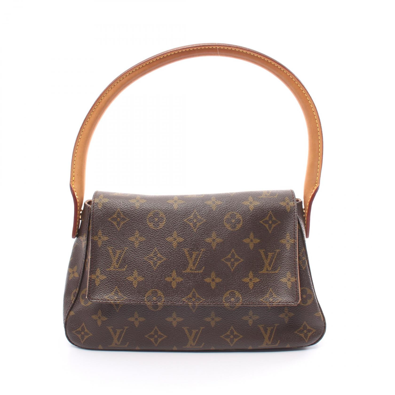 Louis Vuitton Mini Looping Canvas Handbag M51147 in Very Good Condition