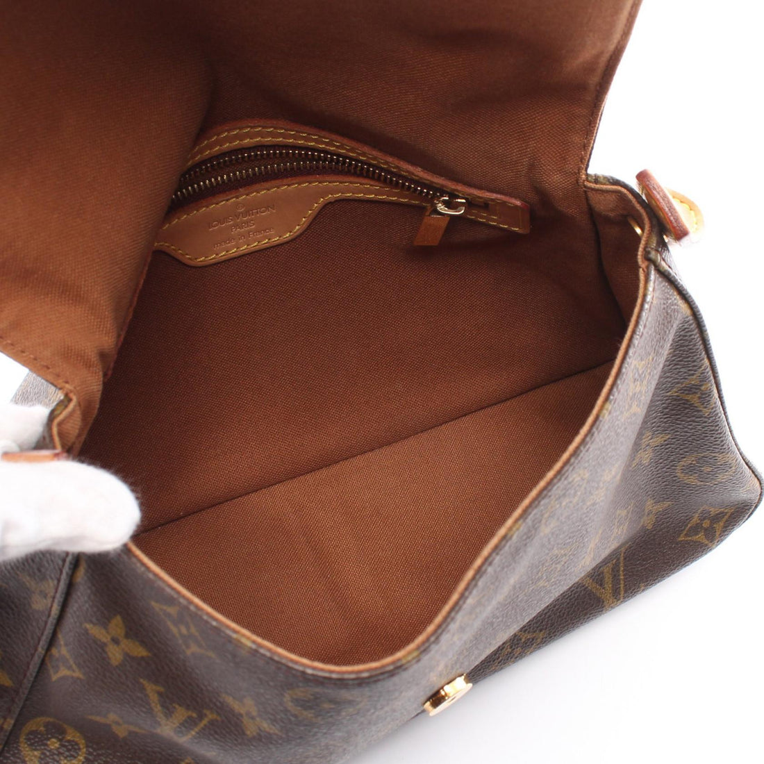 Louis Vuitton Mini Looping Canvas Handbag M51147 in Very Good Condition