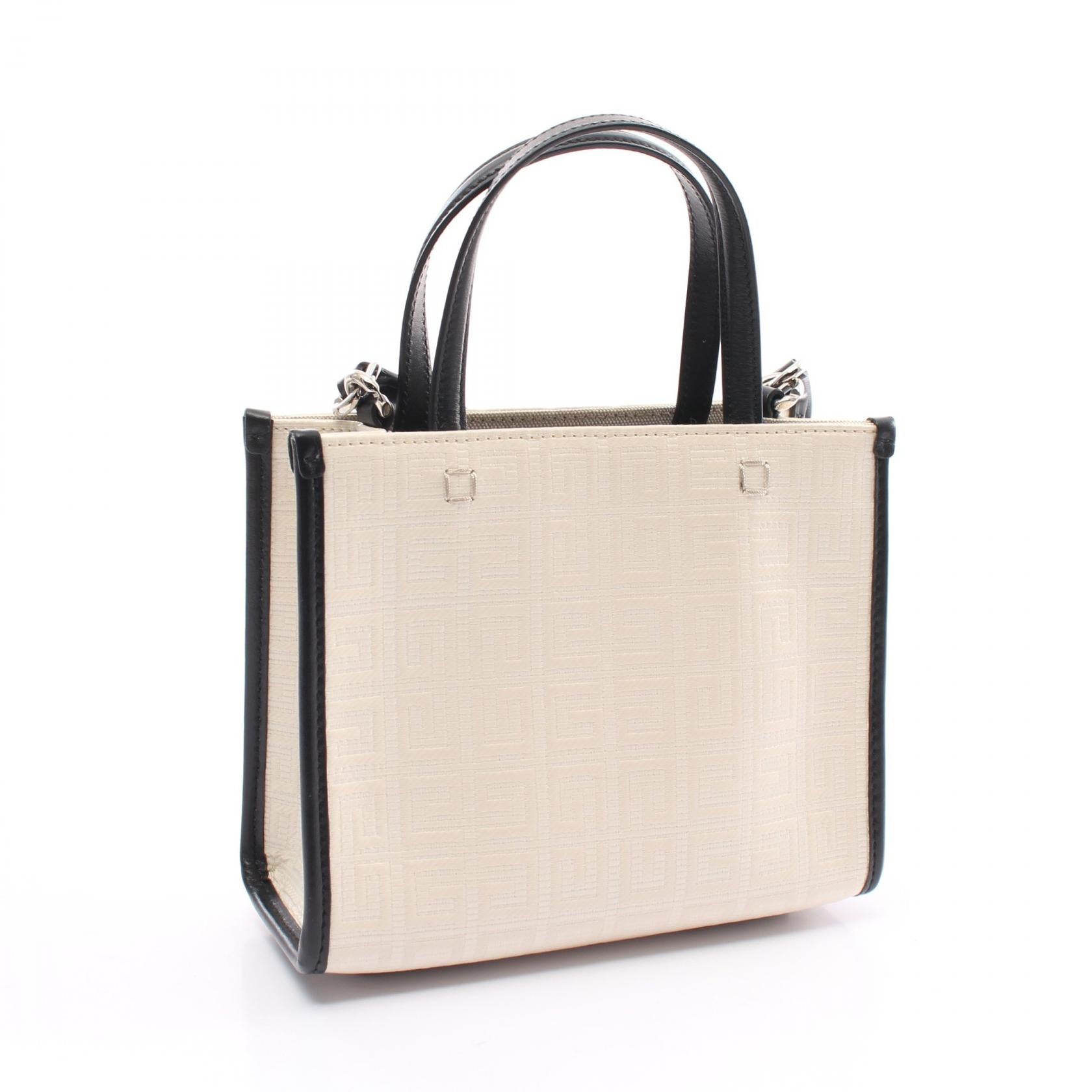 Givenchy G-TOTE MINI Handbag PVC Canvas Leather