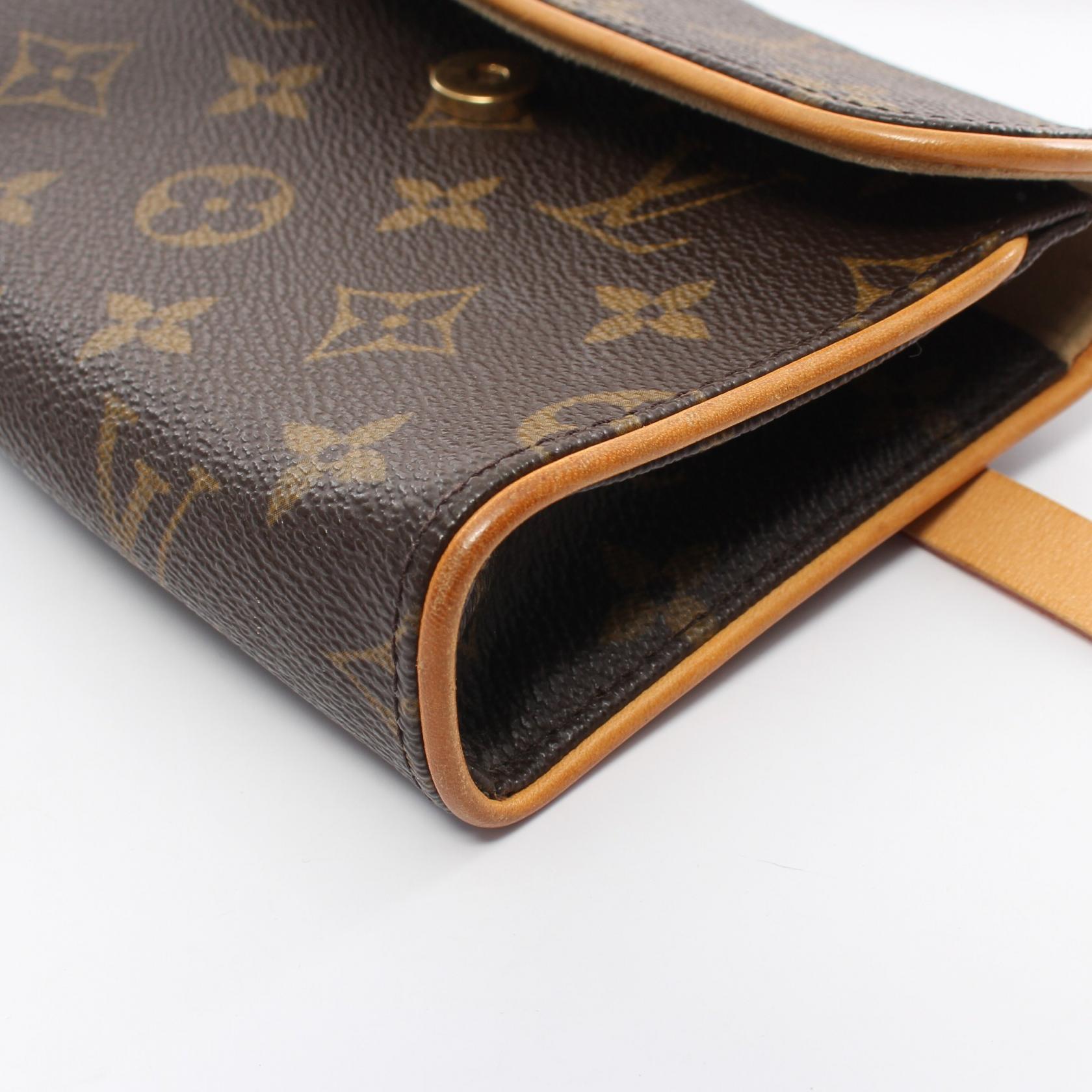 Louis Vuitton Monogram Pochette Florentine Canvas Belt Bag M67304 in Good Condition