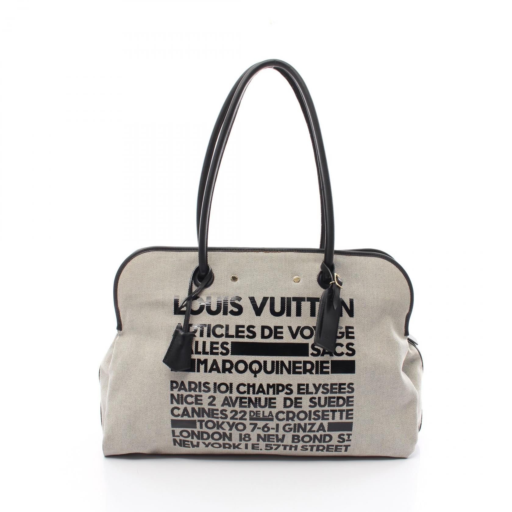 Louis Vuitton Articles De Voyage Malles Tote Canvas Handbag M92806 in Good Condition