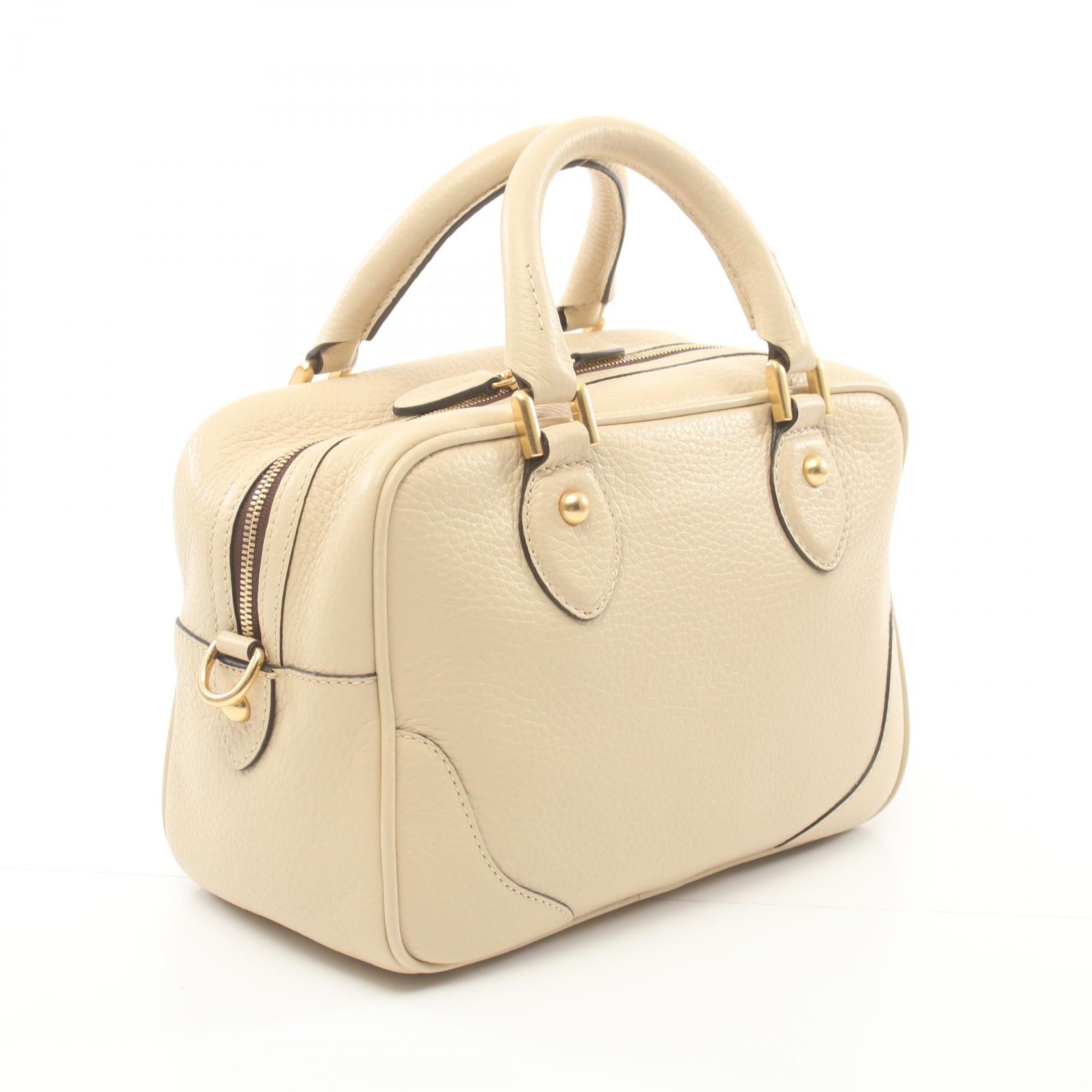 J&M Davidson MIA Leather Handbag Beige