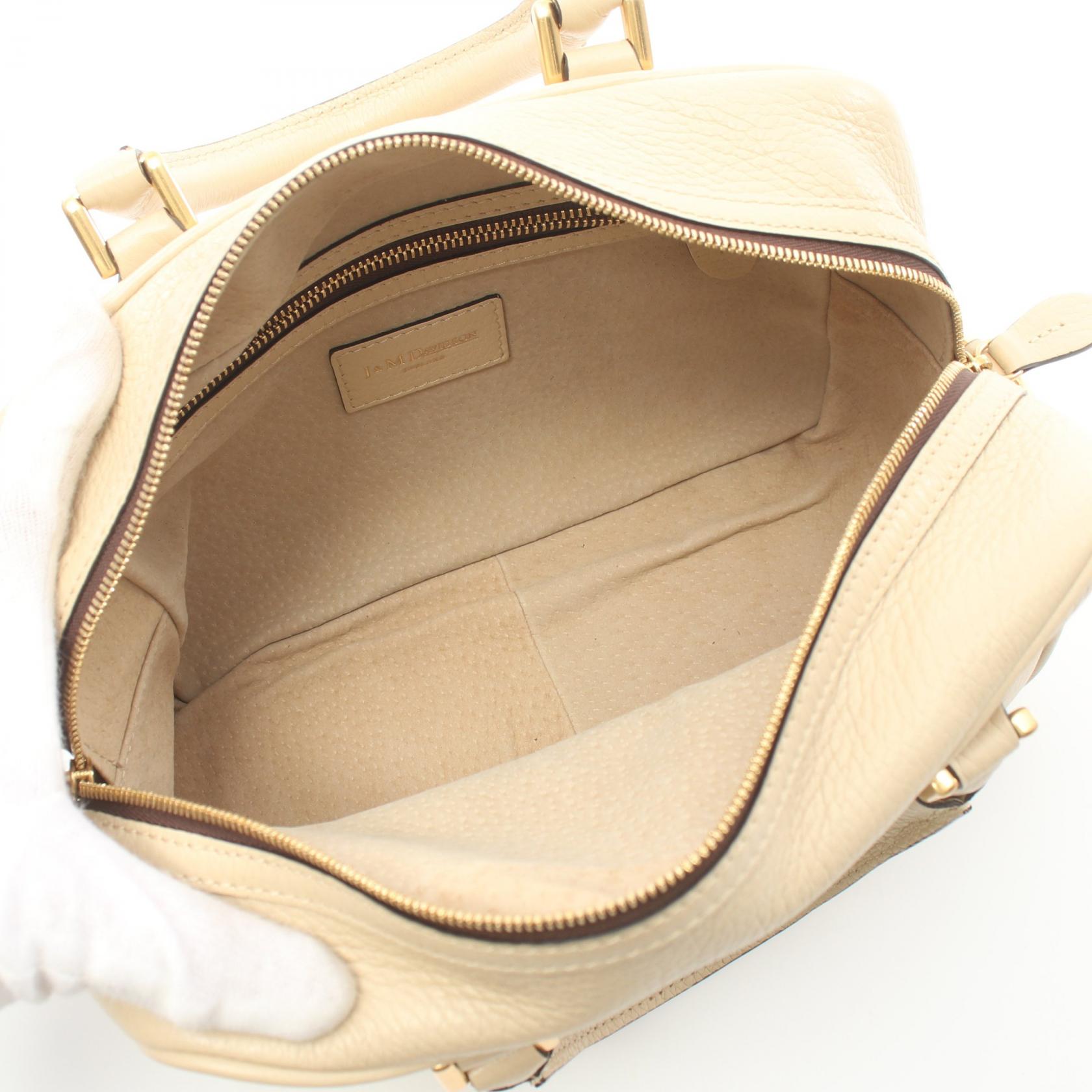 J&M Davidson MIA Leather Handbag Beige