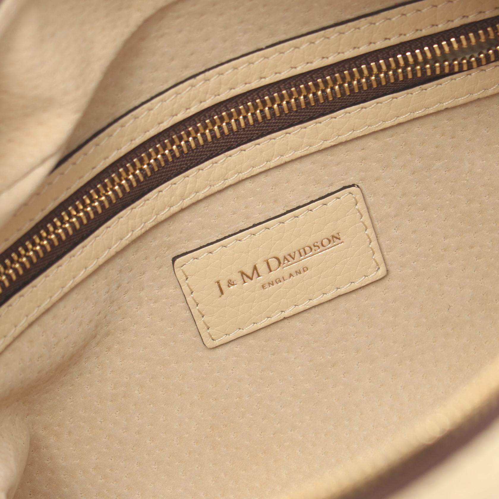 J&M Davidson MIA Leather Handbag Beige