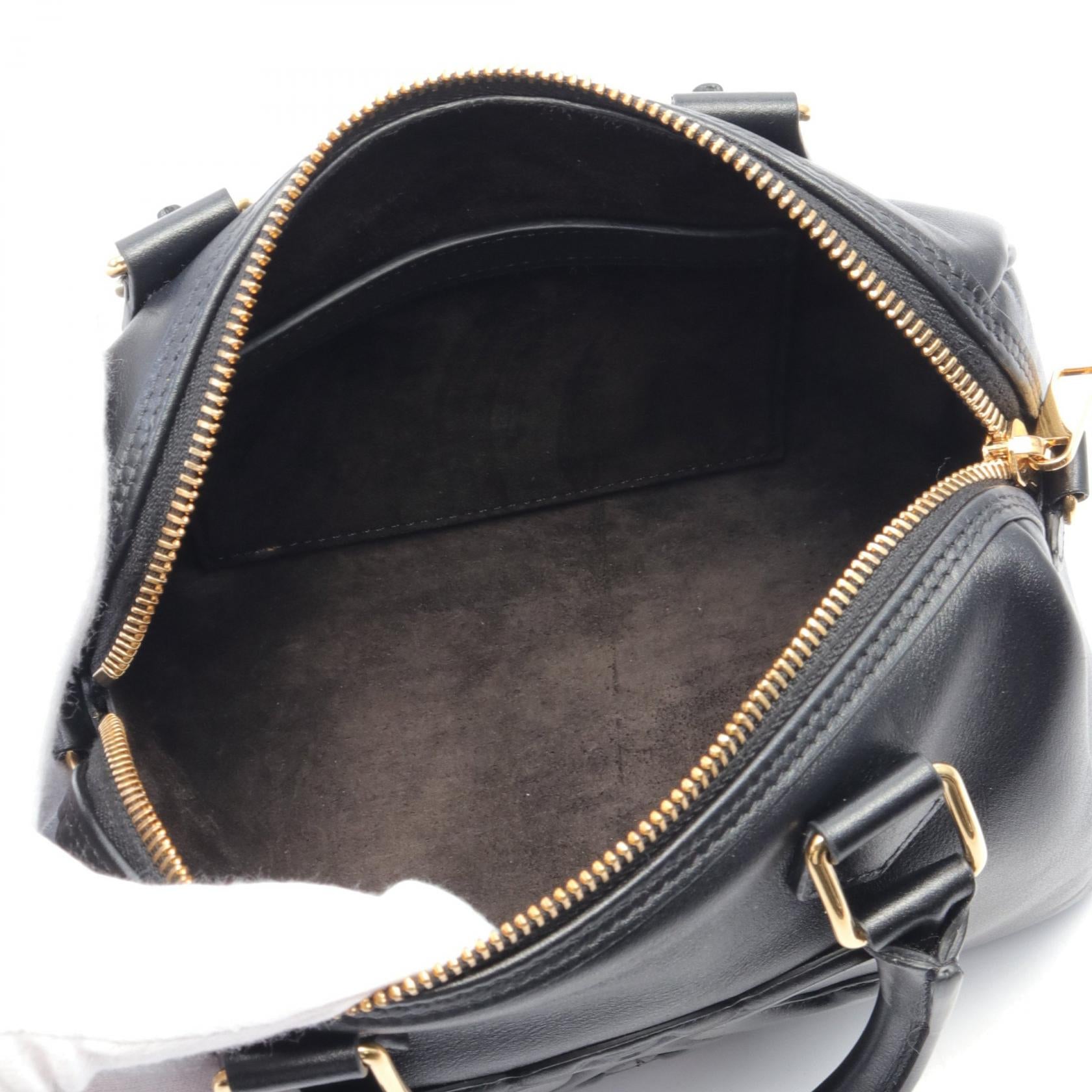 Celine Small Boston Triomphe Leather Handbag