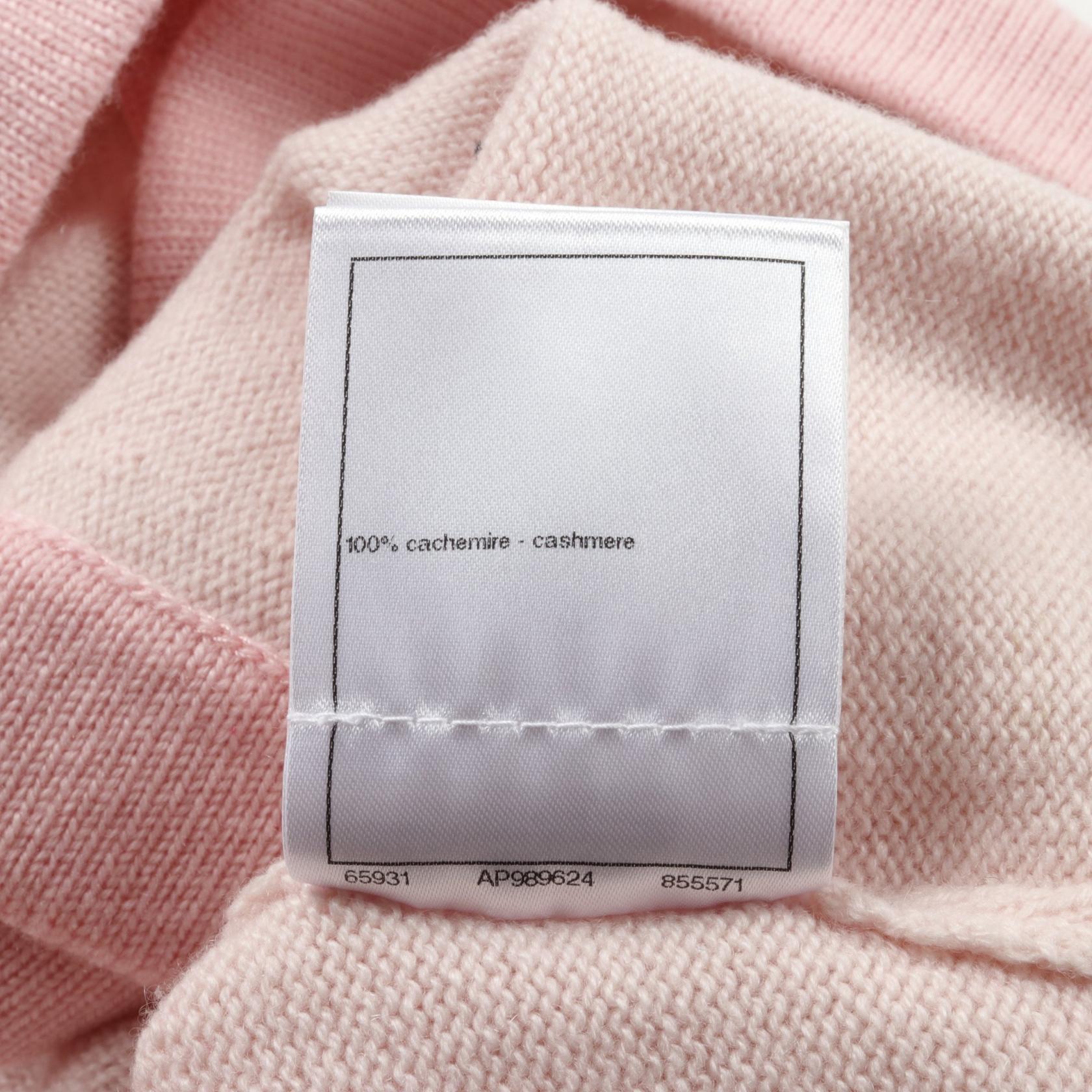 Chanel Cashmere Cardigan Pink