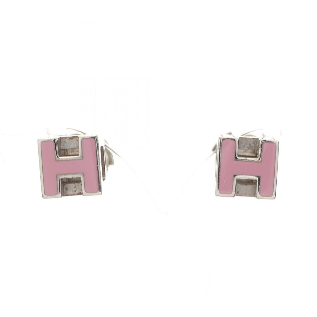 Hermes H Cube Earrings Stainless Steel