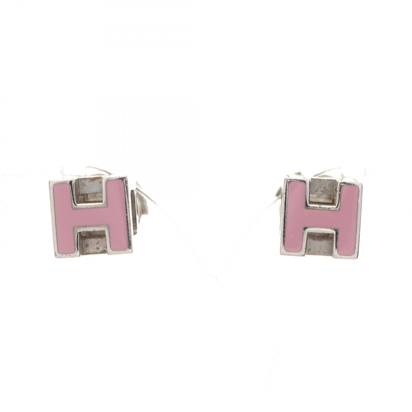 Hermes H Cube Earrings Stainless Steel