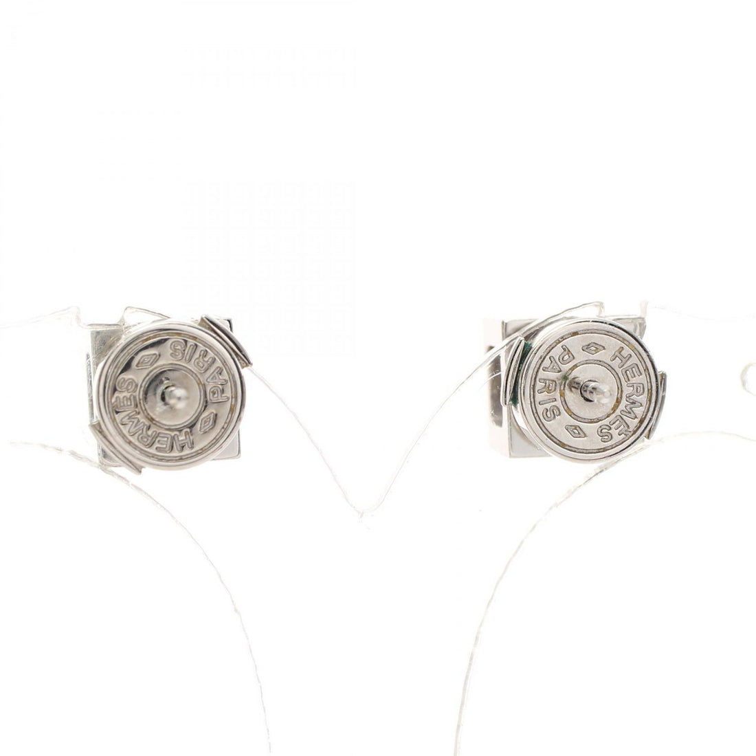 Hermes H Cube Earrings Stainless Steel