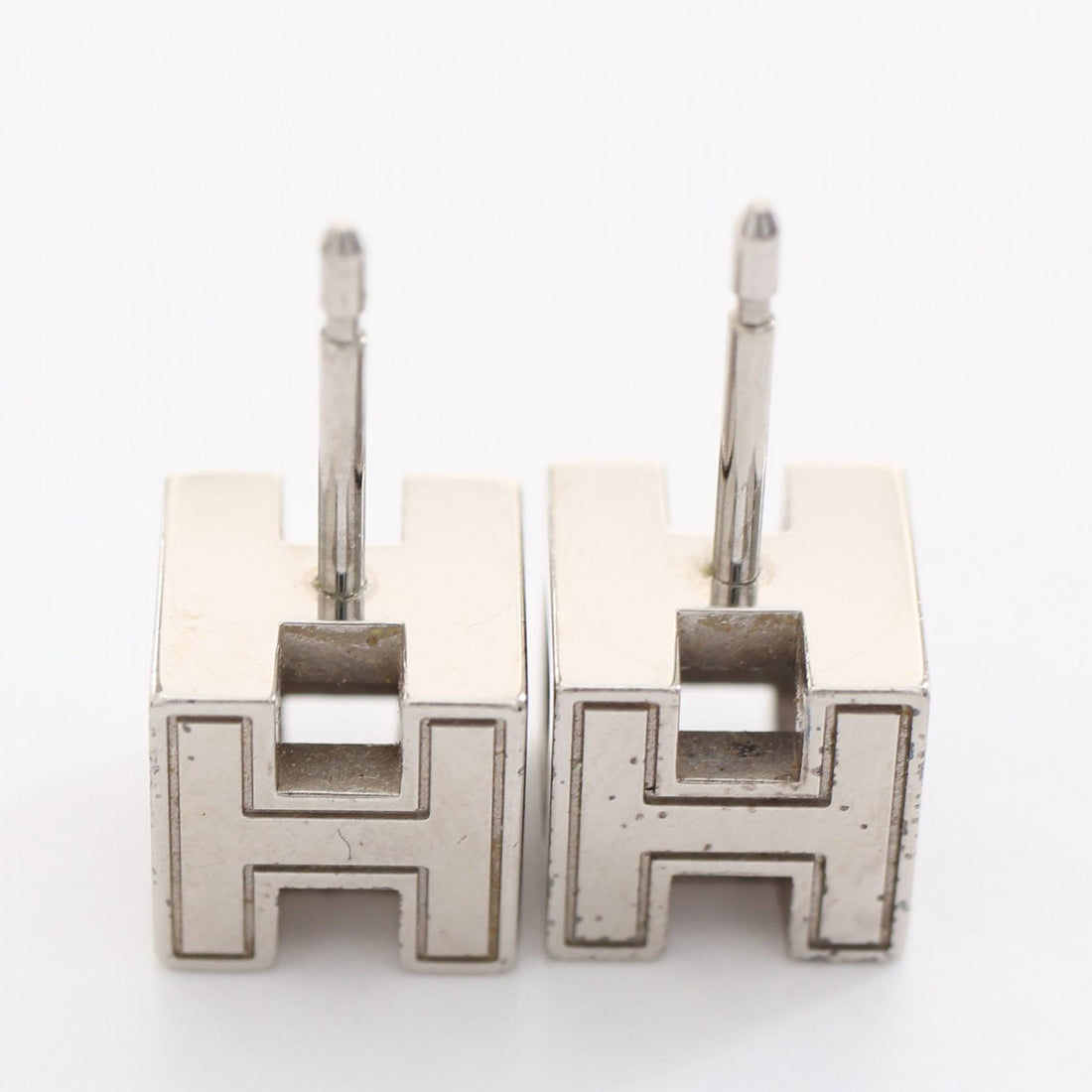 Hermes H Cube Earrings Stainless Steel