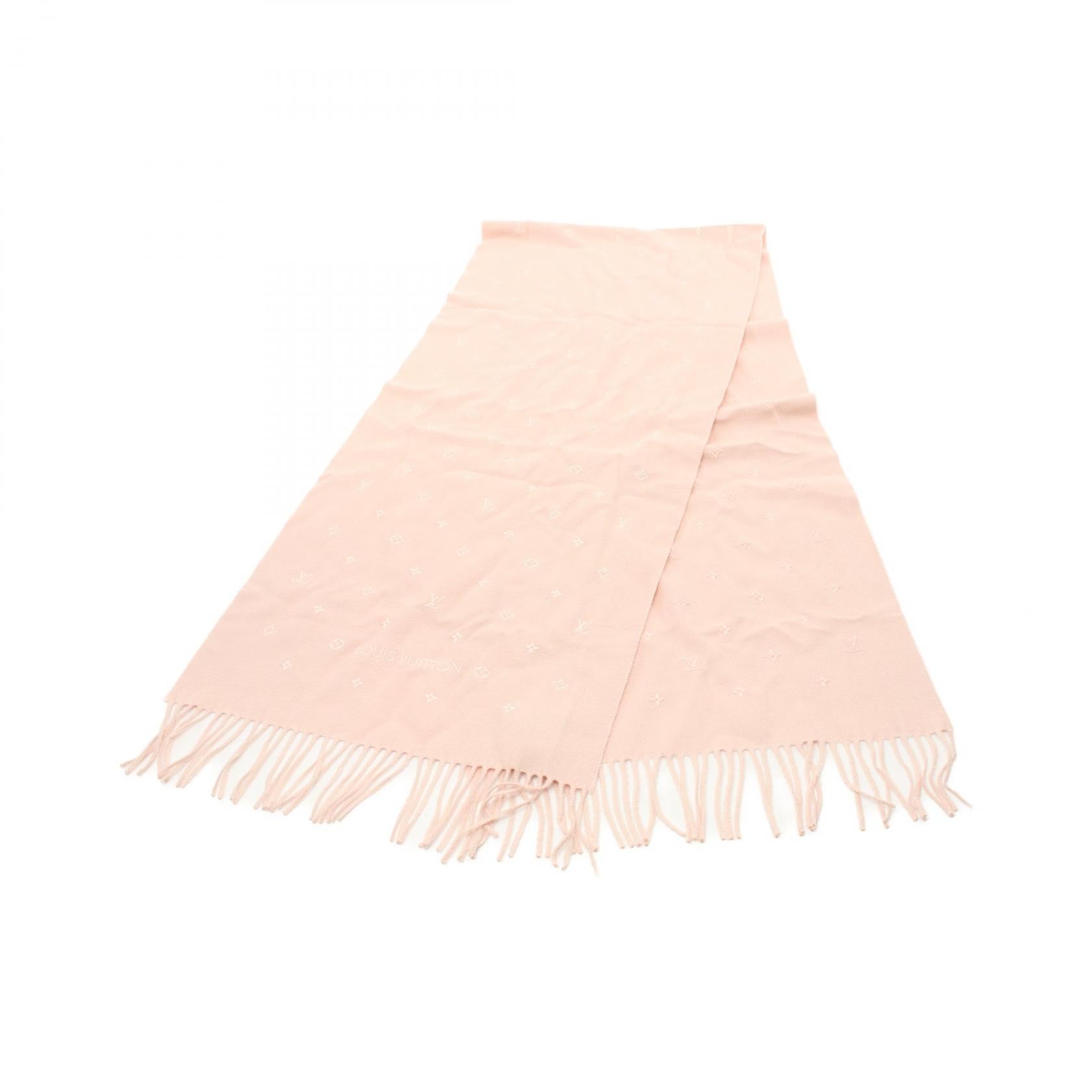 Louis Vuitton Silk Cashmere Scarf Pink