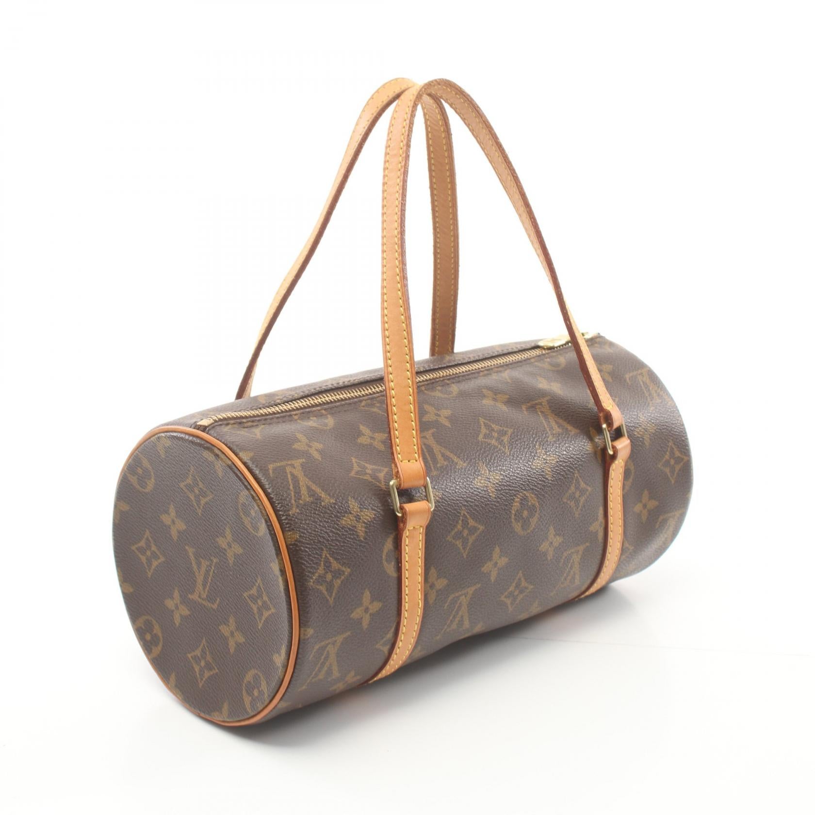 Louis Vuitton Monogram Papillon PM Canvas Handbag M51386 in Very Good Condition