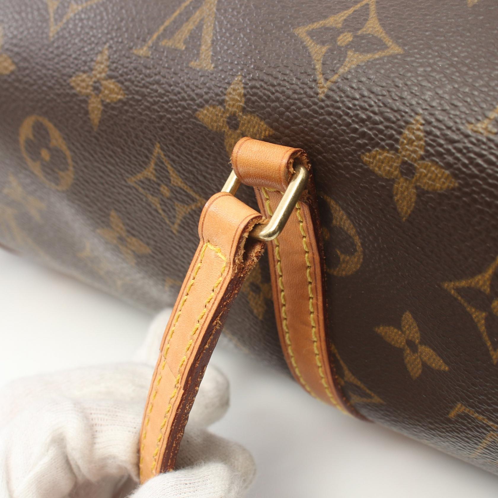 Louis Vuitton Monogram Papillon PM Canvas Handbag M51386 in Very Good Condition