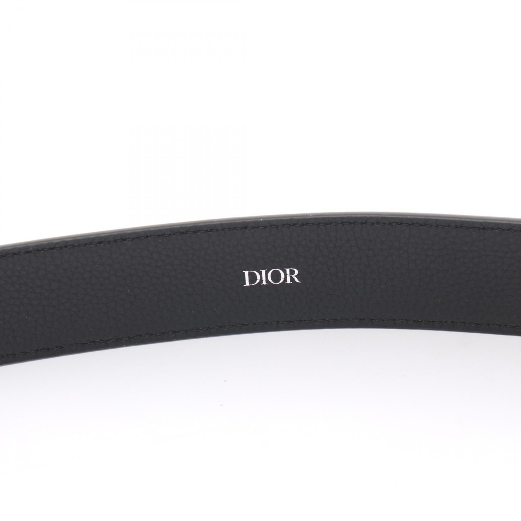 Dior Leather Belt 35mm Black