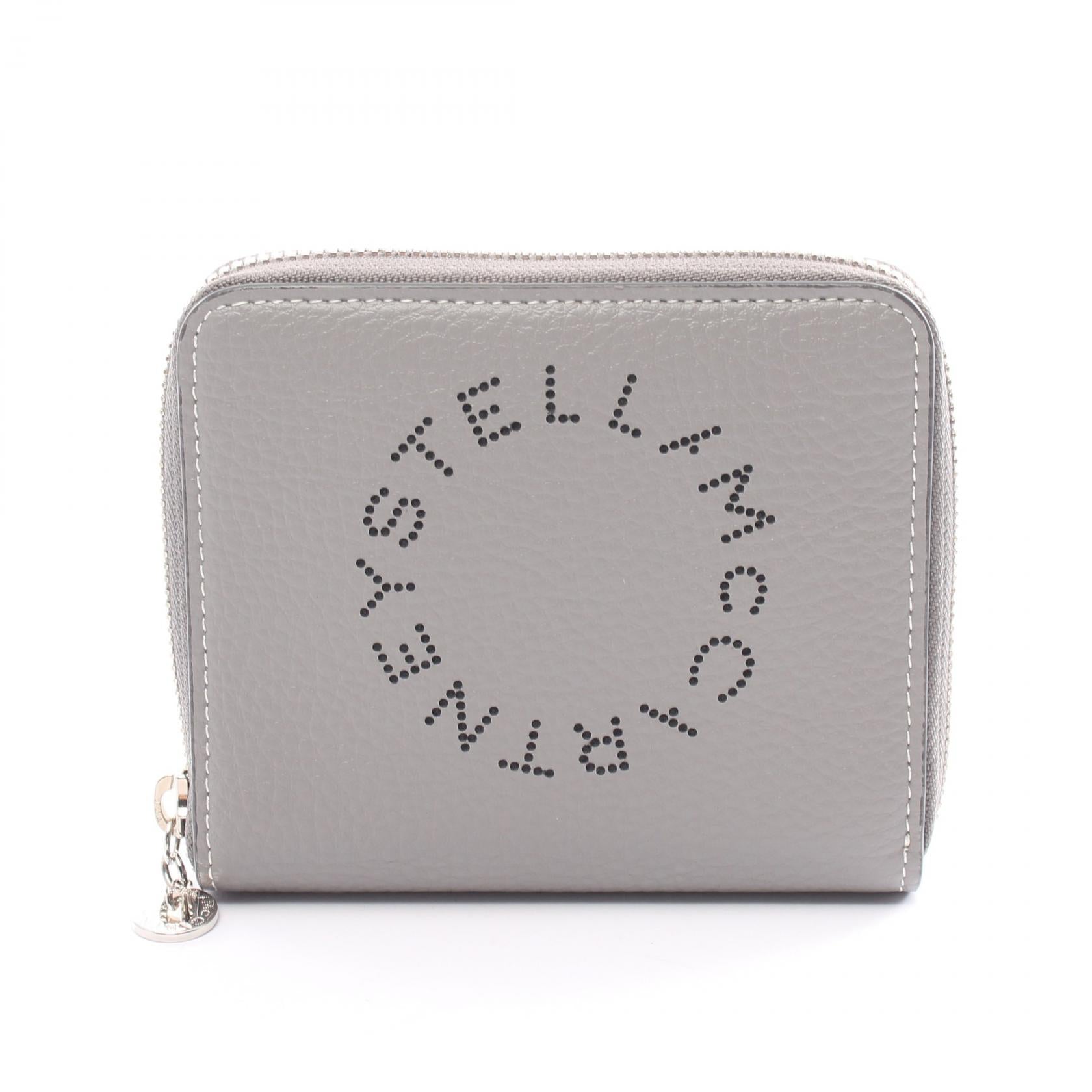 Stella Mccartney Round Zipper Bifold Wallet Leather Long Wallet 7P0009 in Great Condition