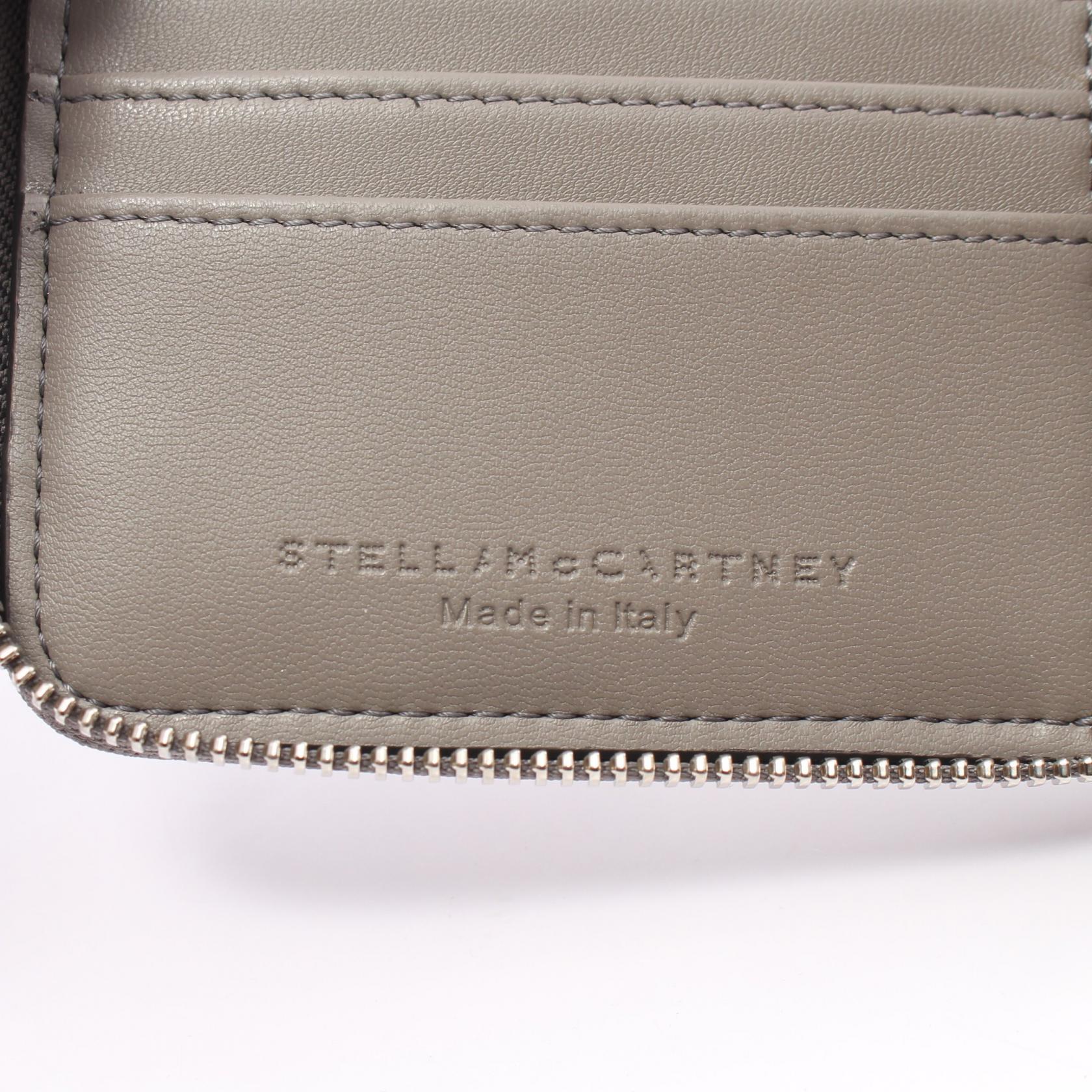 Stella Mccartney Round Zipper Bifold Wallet Leather Long Wallet 7P0009 in Great Condition