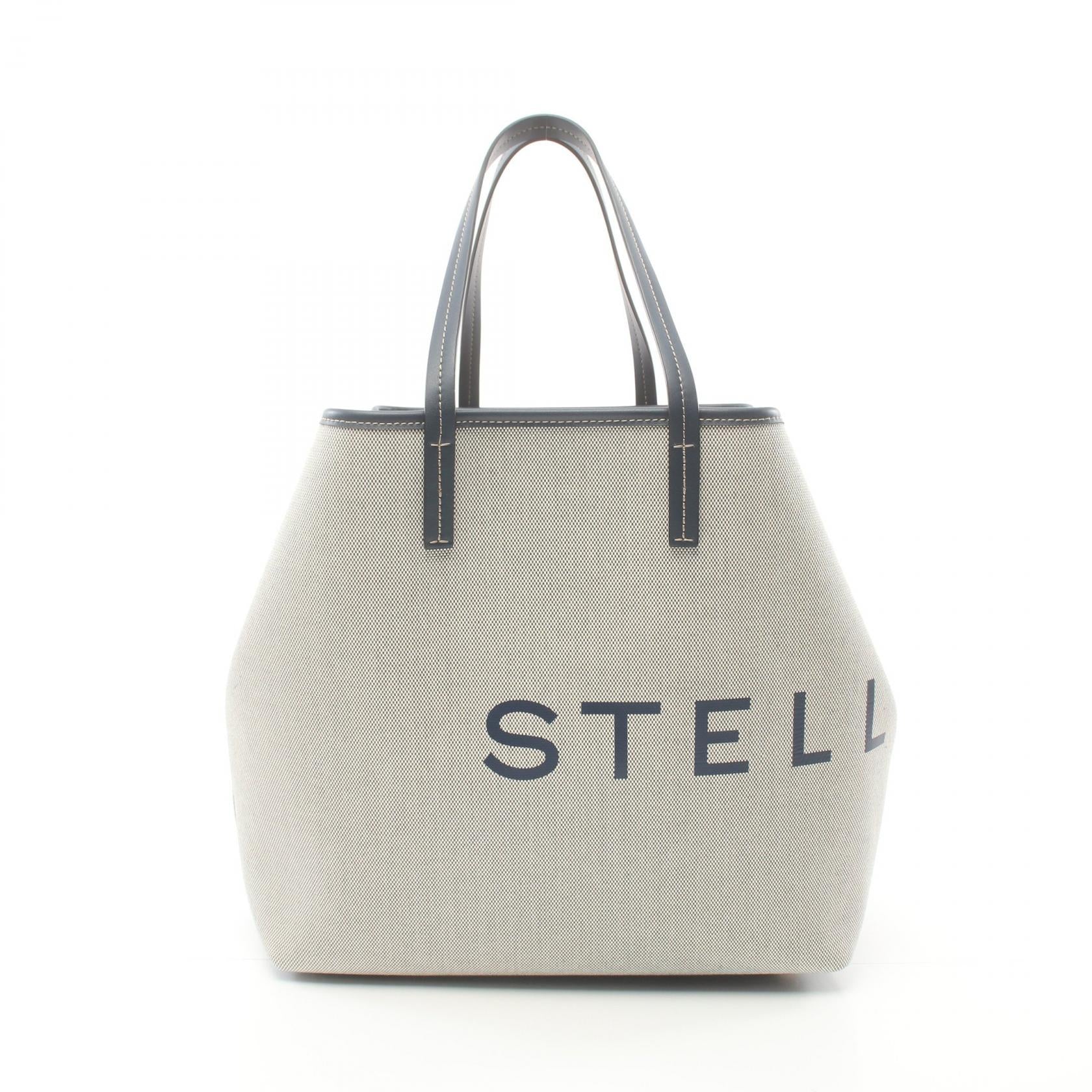 Stella Mccartney Logo Tote Bag Canvas Tote Bag 7B0048 in Great Condition