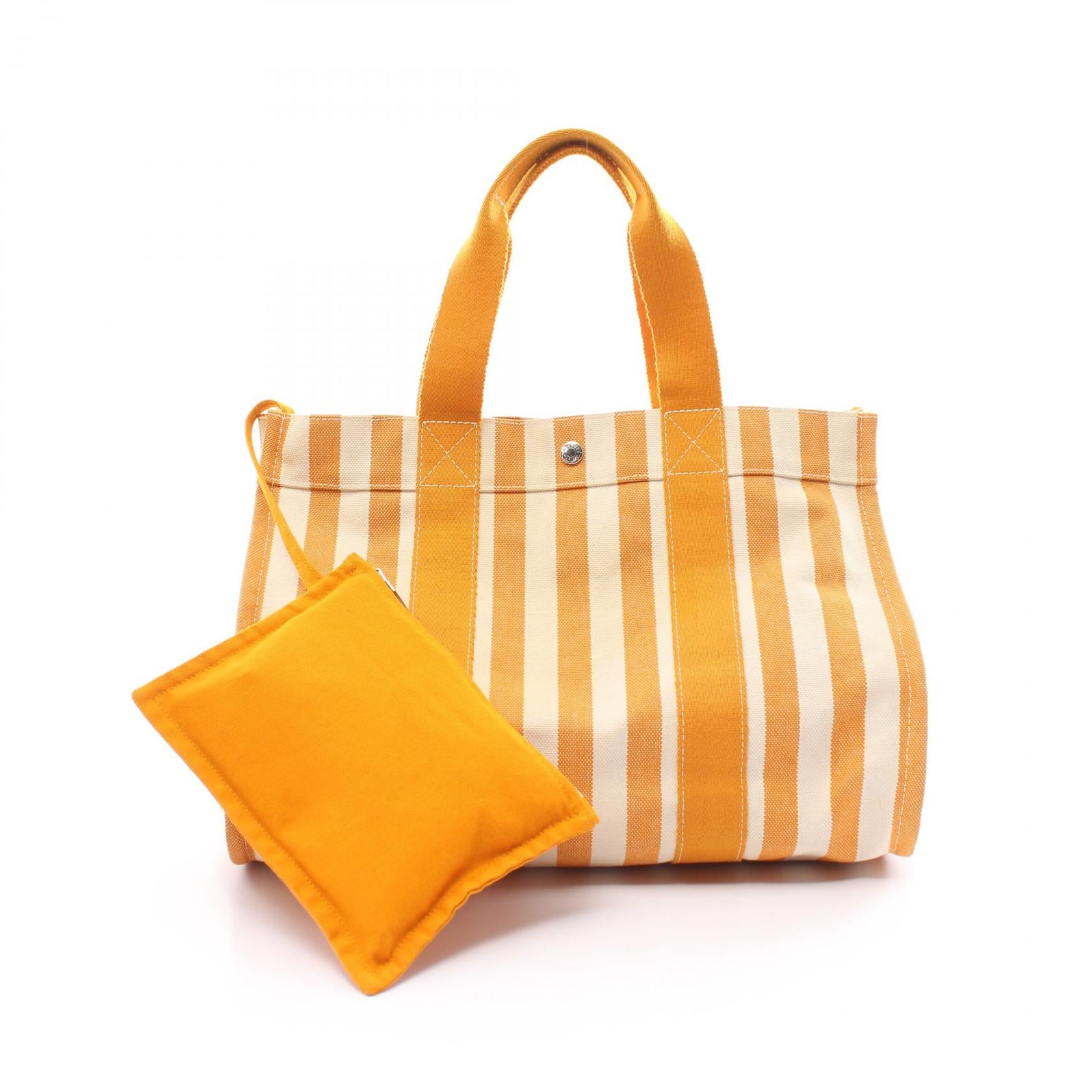 Hermes Cannes MM Canvas Tote Bag