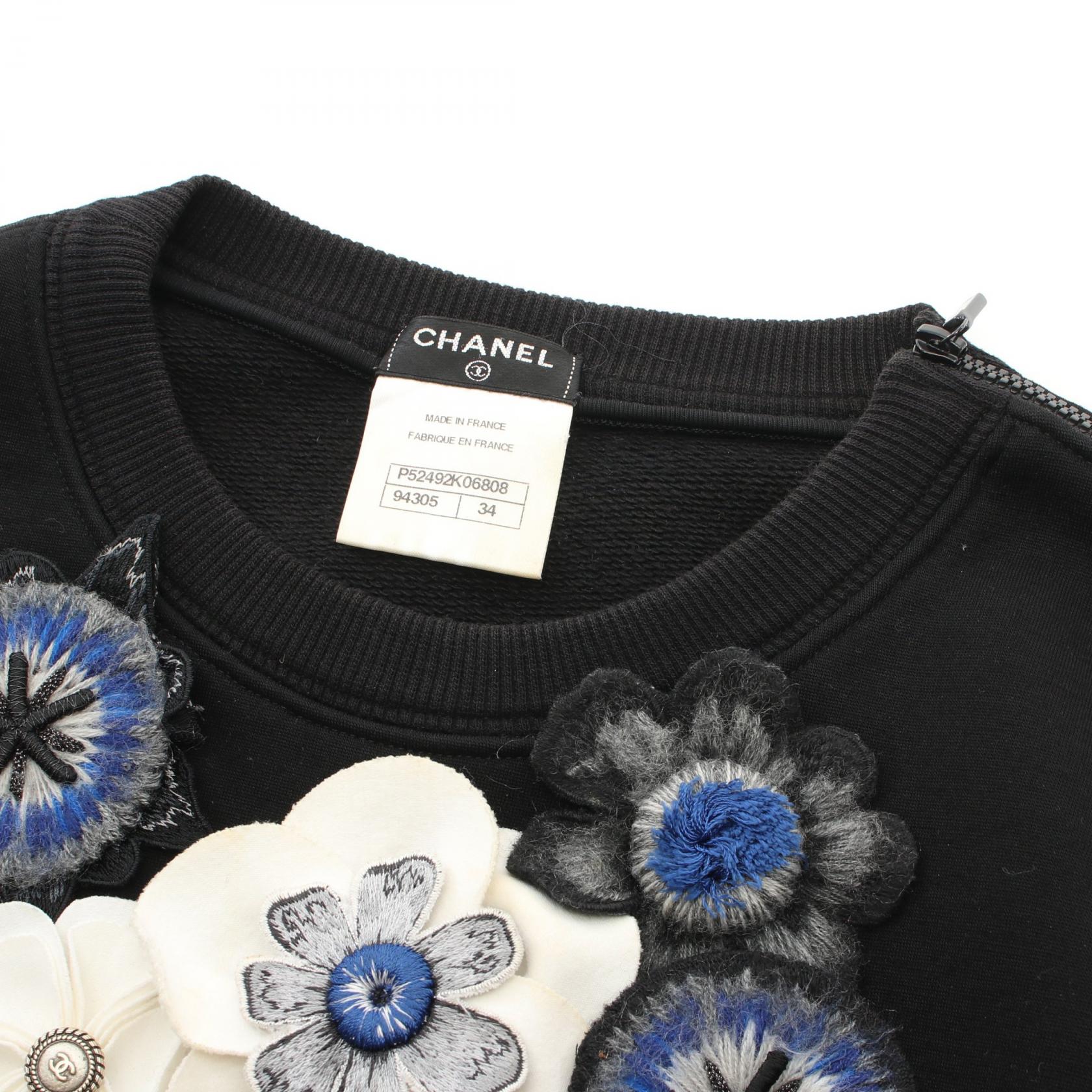 Chanel Flower Motif Cotton Sweatshirt P52492