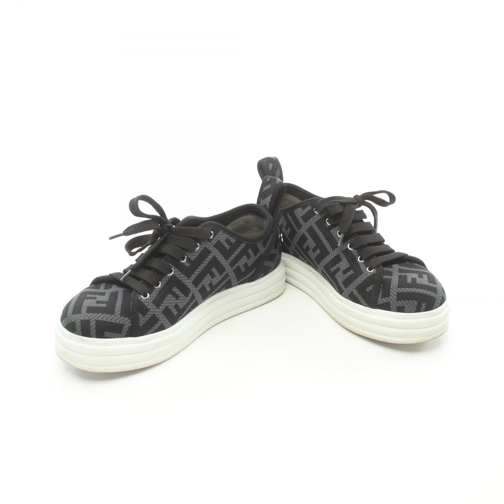 Fendi Zucca Fabric Sneakers Gray/Black