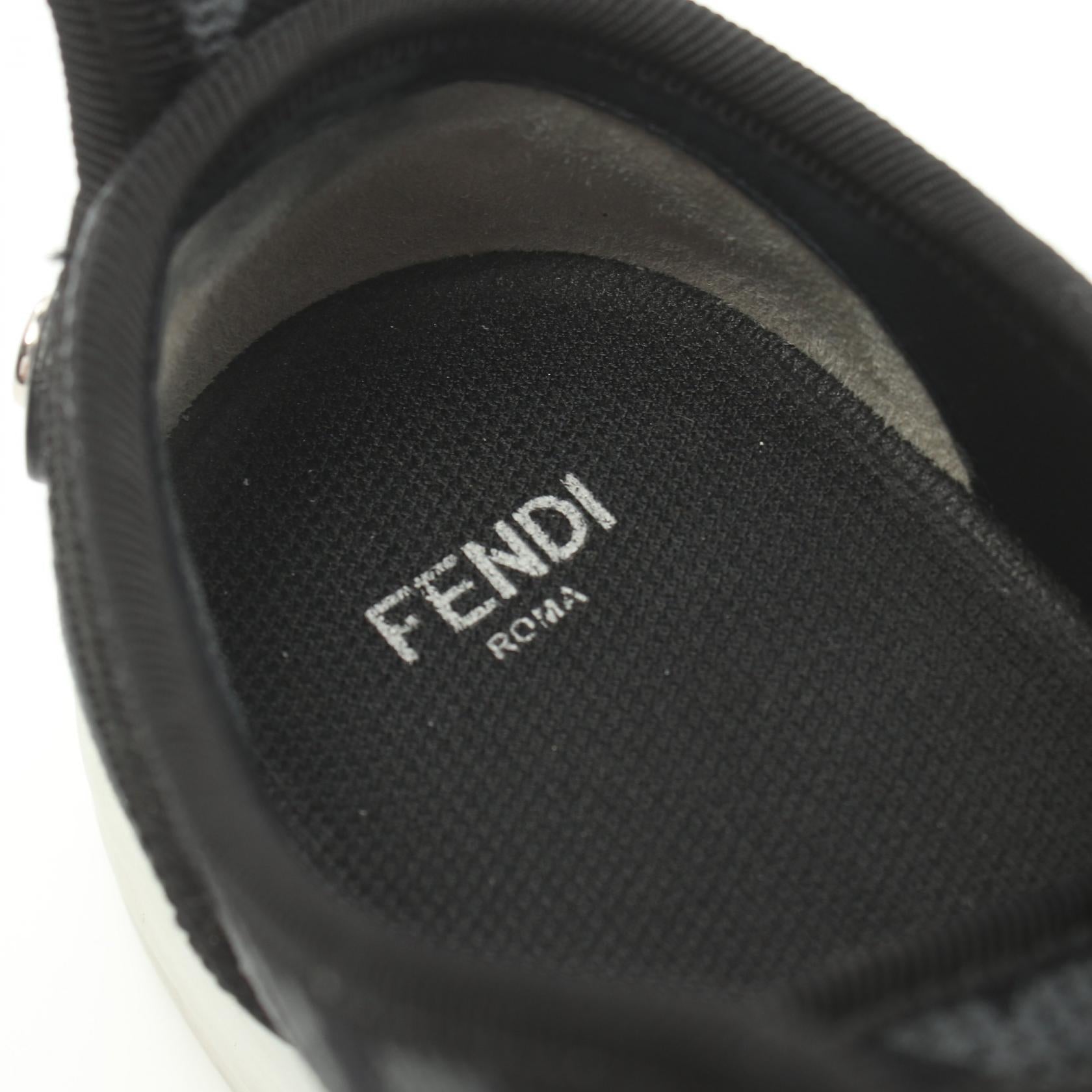 Fendi Zucca Fabric Sneakers Gray/Black