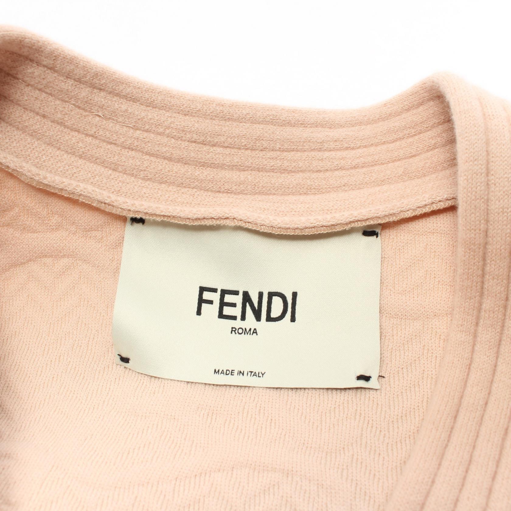 Fendi FF Logo Wool Rayon Cardigan