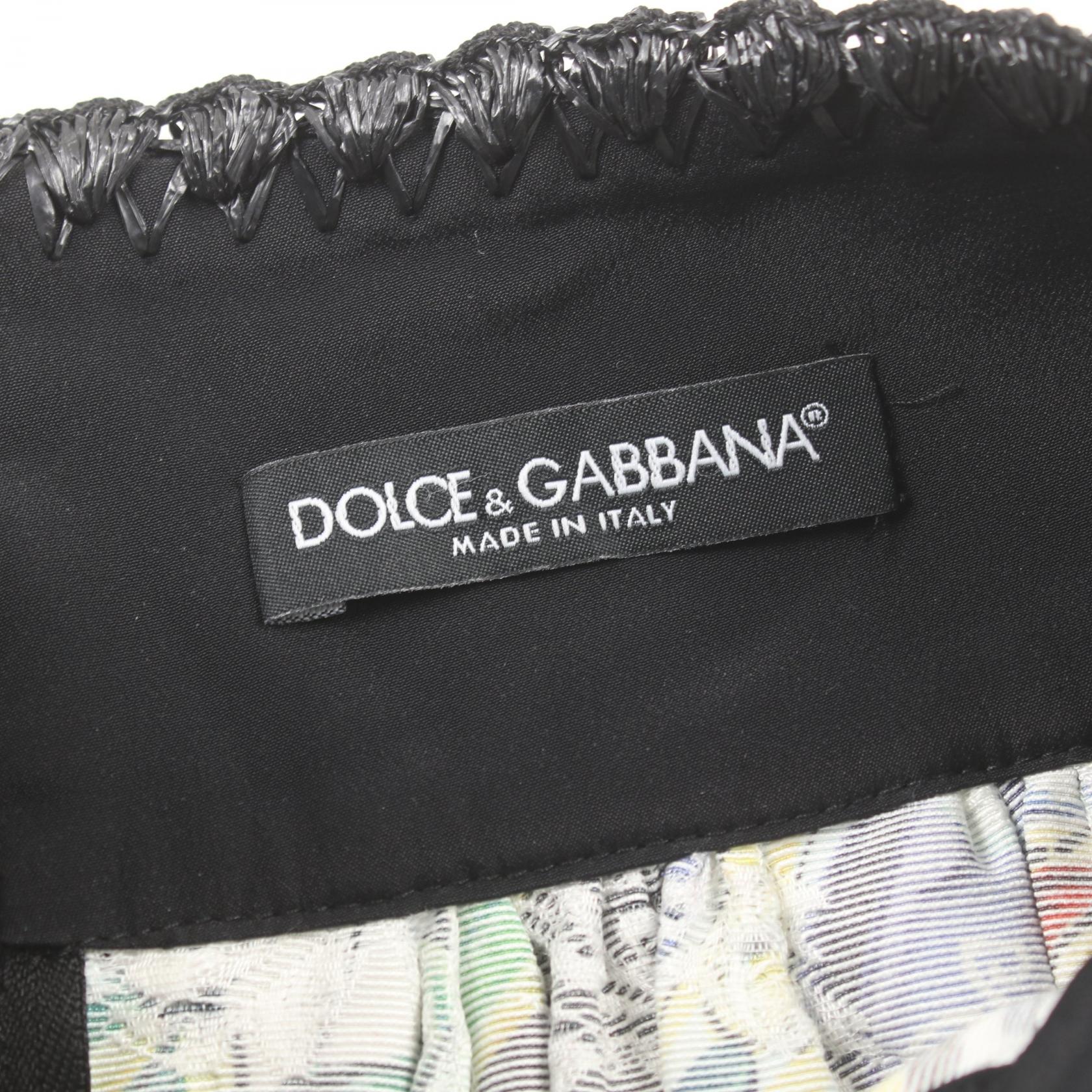 Dolce & Gabbana Silk Skirt Black Multi