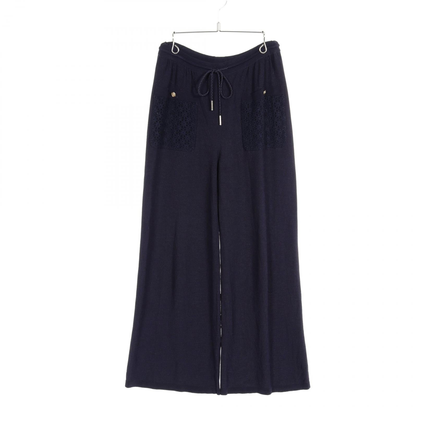 Chanel Viscose Pants Navy