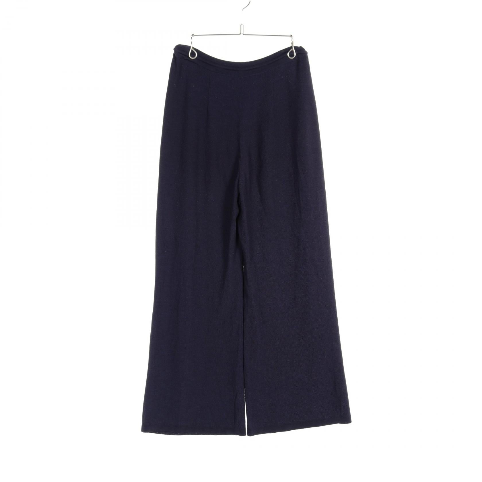 Chanel Viscose Pants Navy