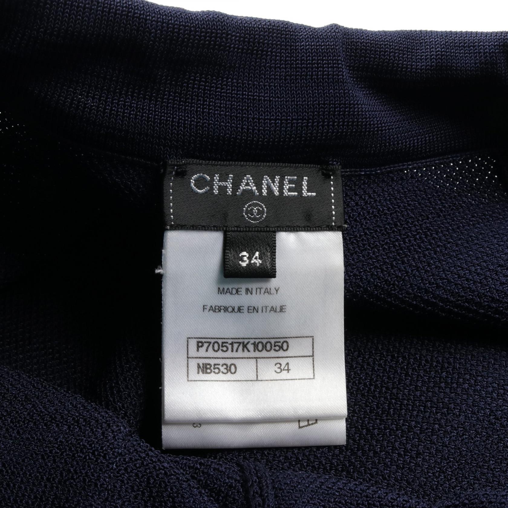 Chanel Viscose Pants Navy