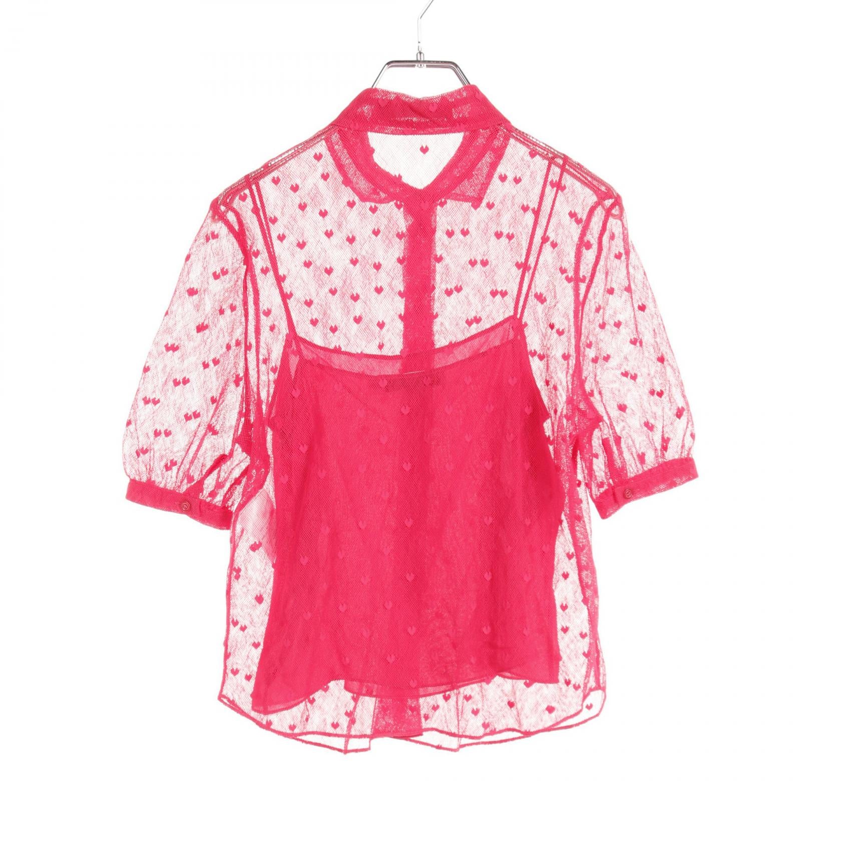 Dior Cotton Mesh Blouse Pink