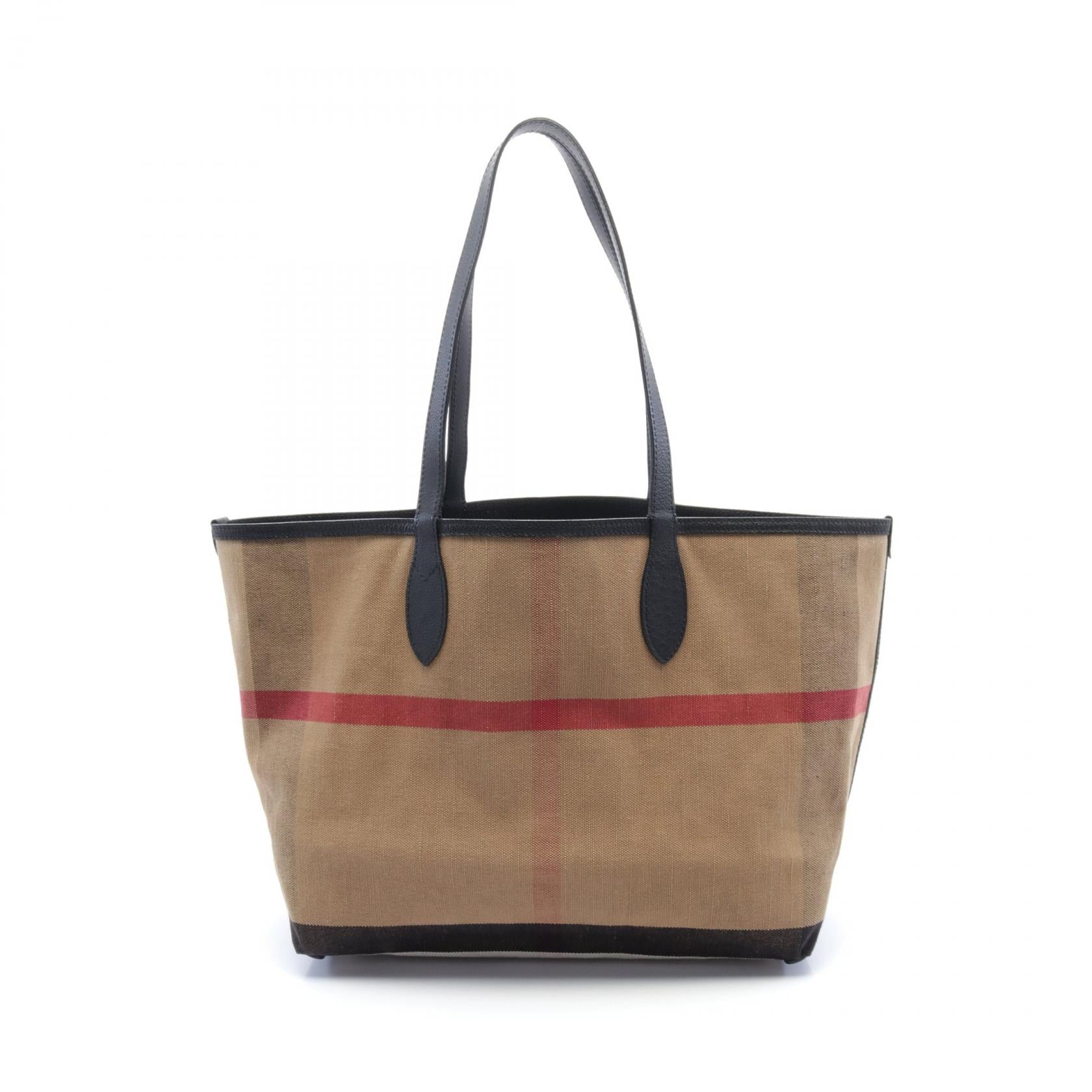 Burberry Large Doodle Canvas Leather Tote Bag