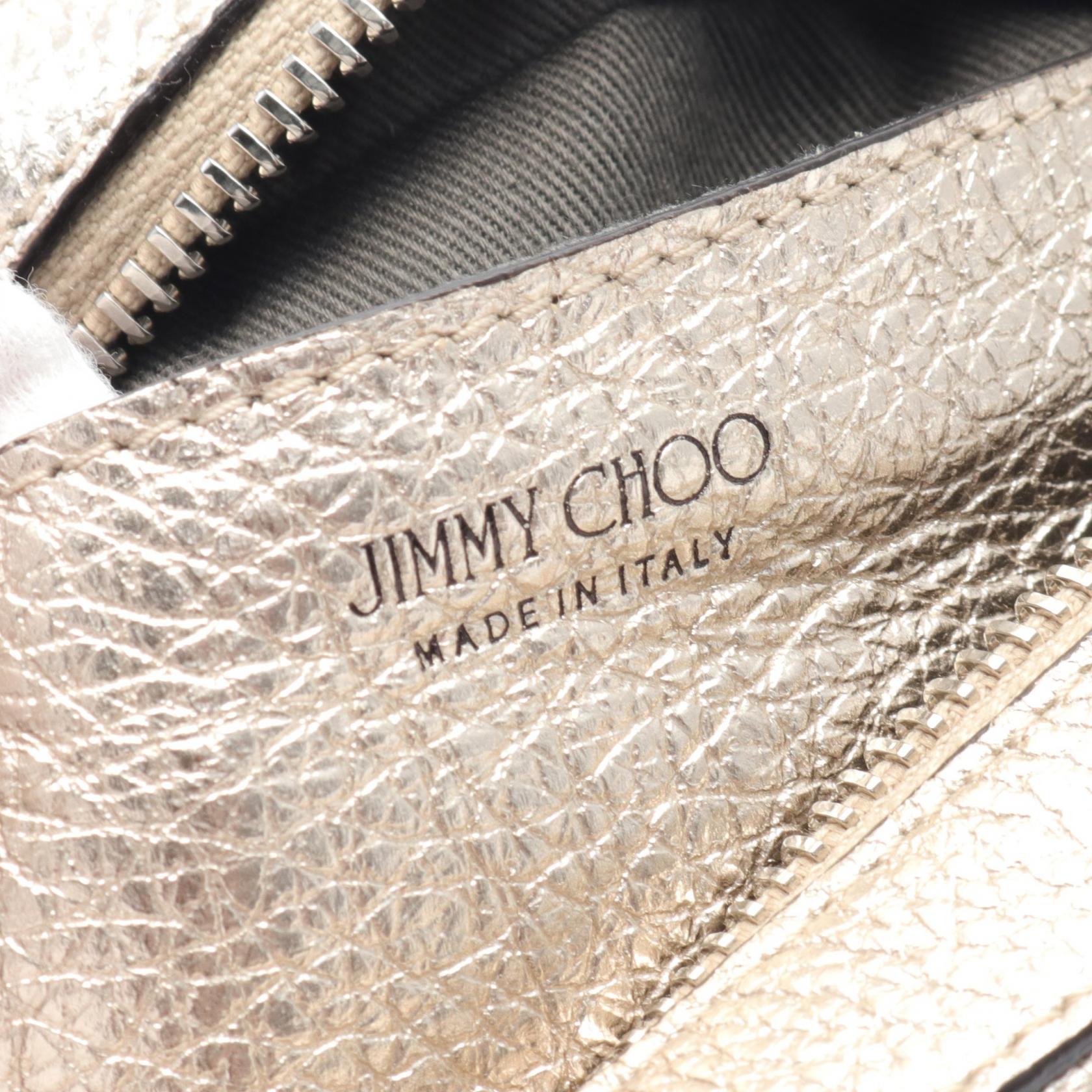 Jimmy Choo Leather Shoulder Bag Gold