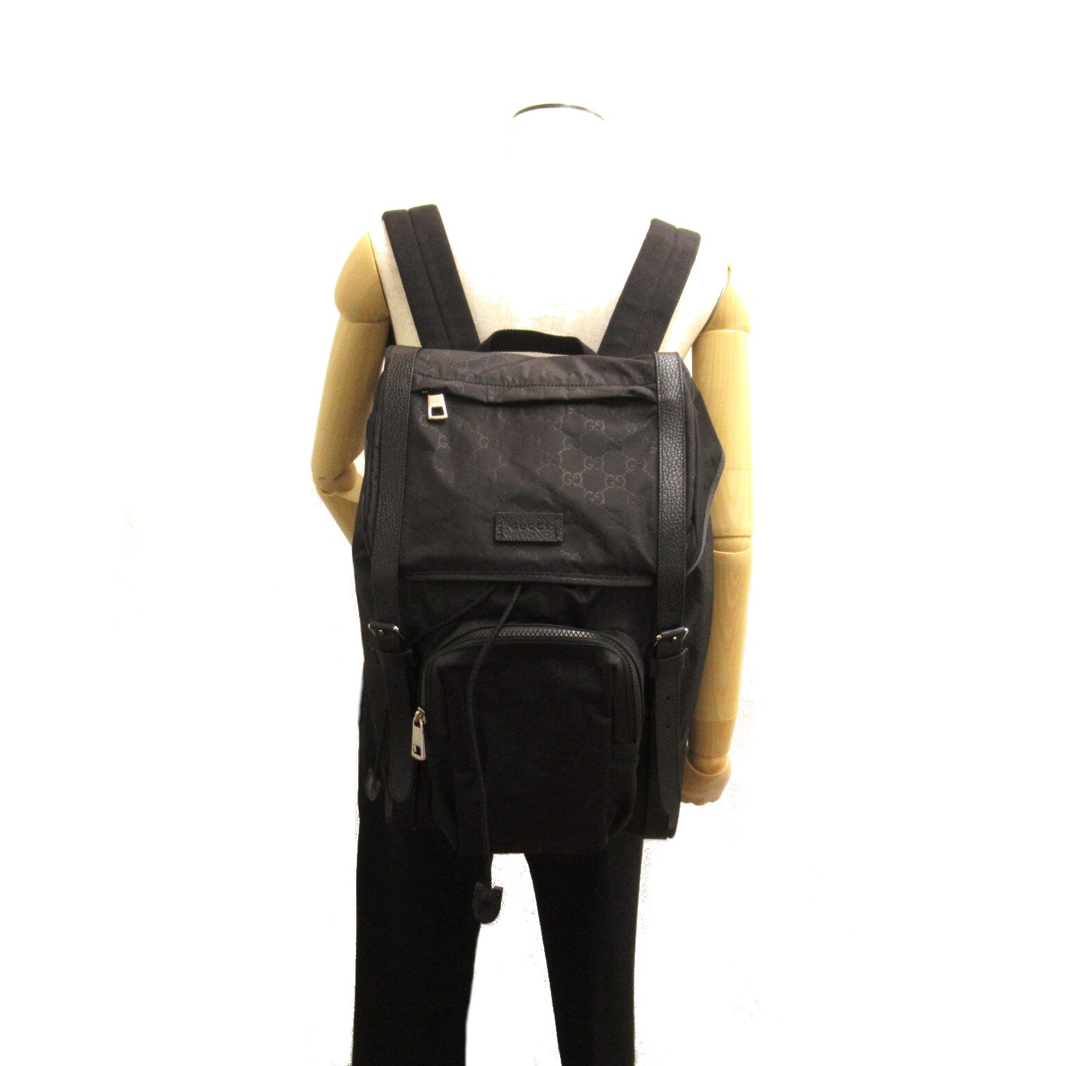 Gucci GG Nylon Backpack Canvas Backpack 510336 in Very Good Condition