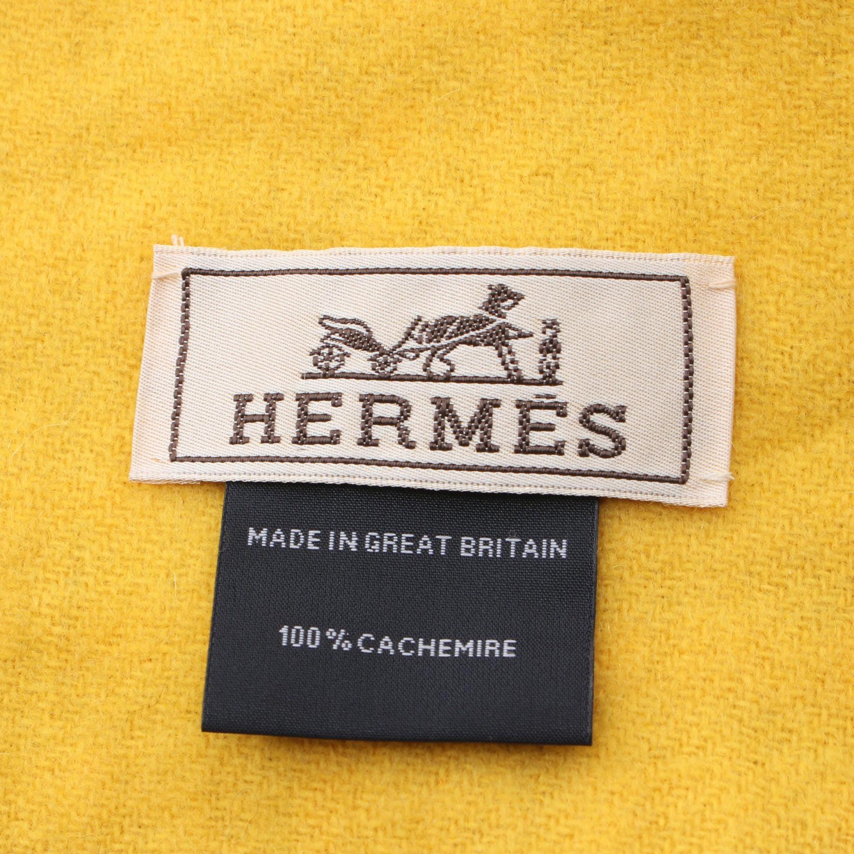 Hermes Cashmere Scarf Cotton Scarf in Great Condition