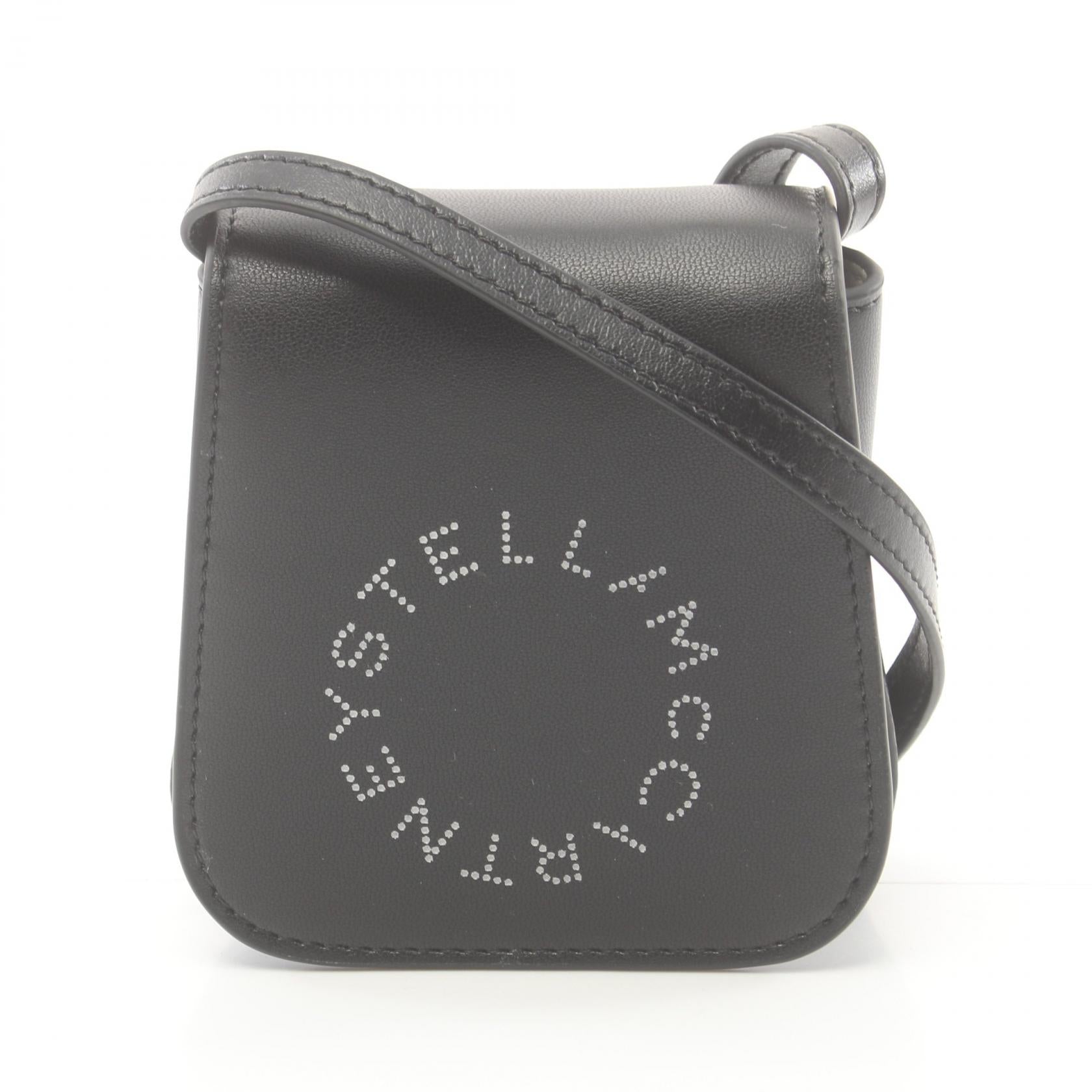 Stella Mccartney Leather Logo Shoulder Bag Leather Shoulder Bag 700254W88561000 in Great Condition