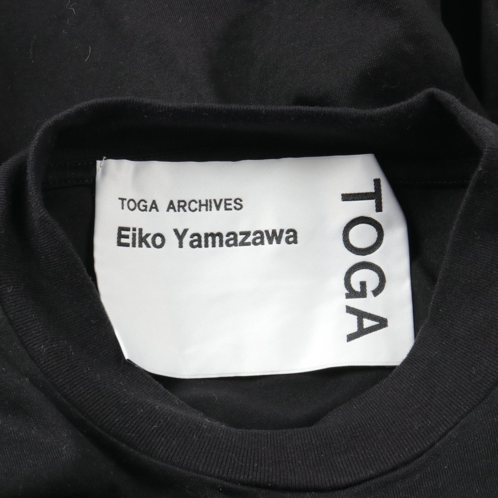 TOGA Eiko Yamazawa Cotton T-Shirt Black