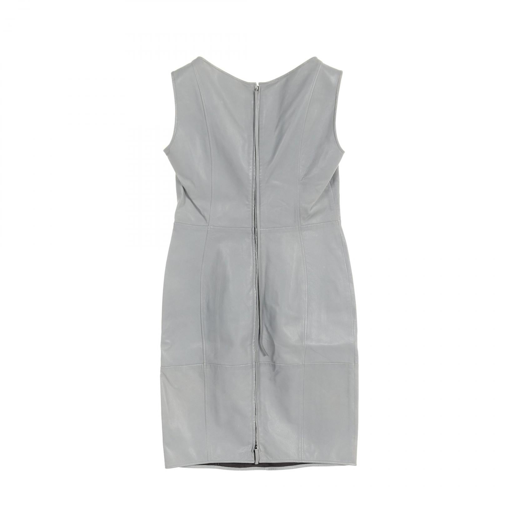 Emporio Armani Leather Dress Gray